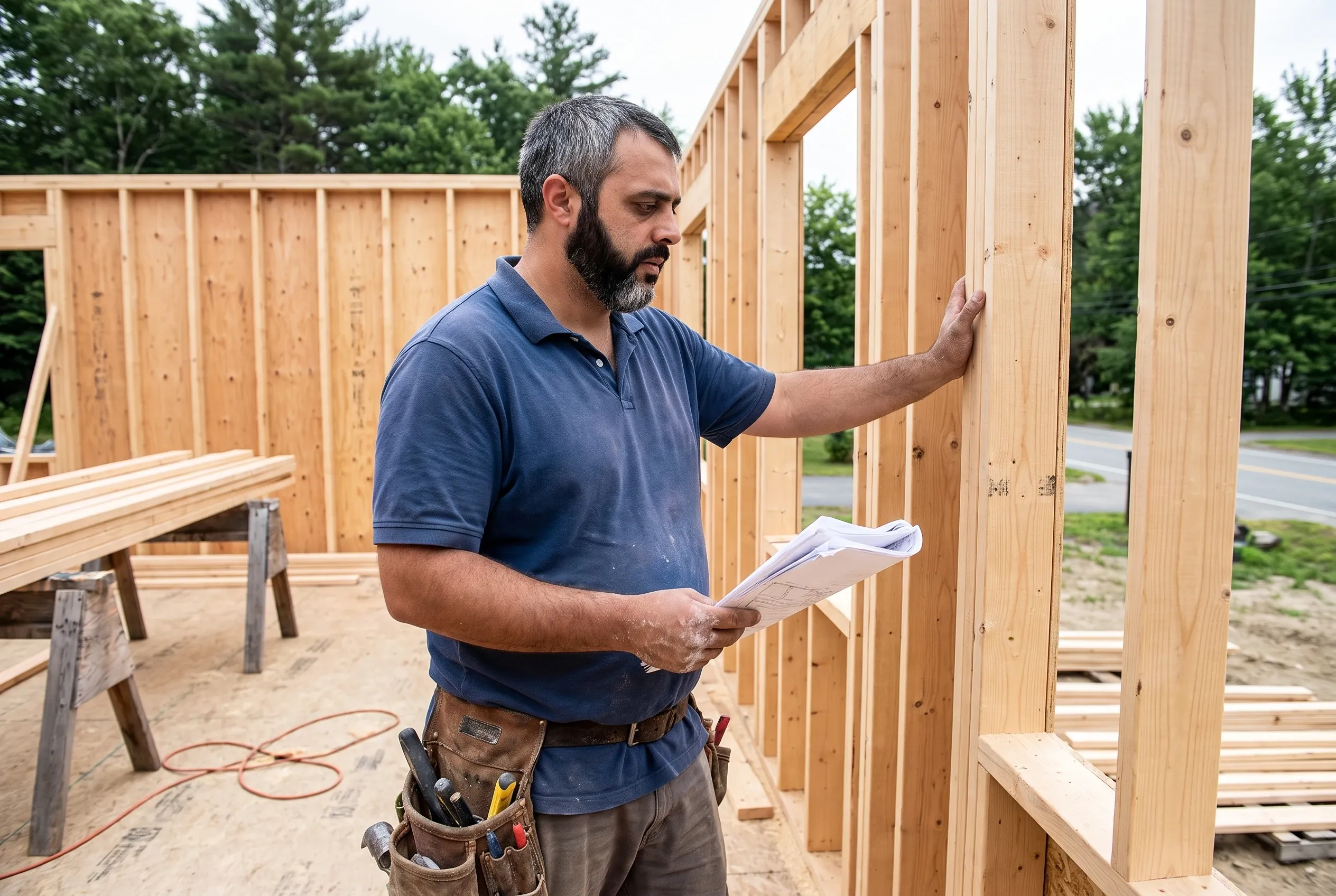 About Newman Homes: Brandon Roberge on a Central Maine job site
