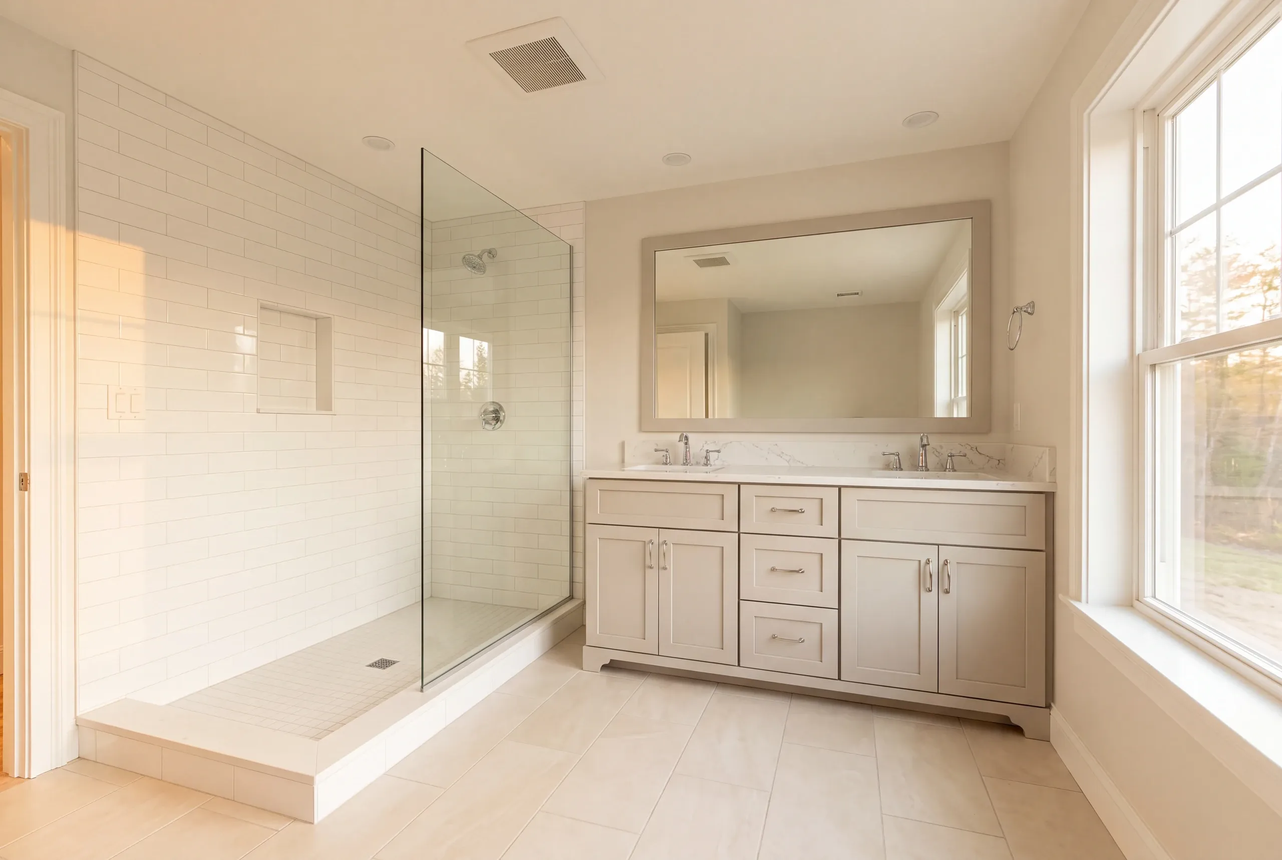 Well pressure tank and panel checked before a Greene bathroom remodel