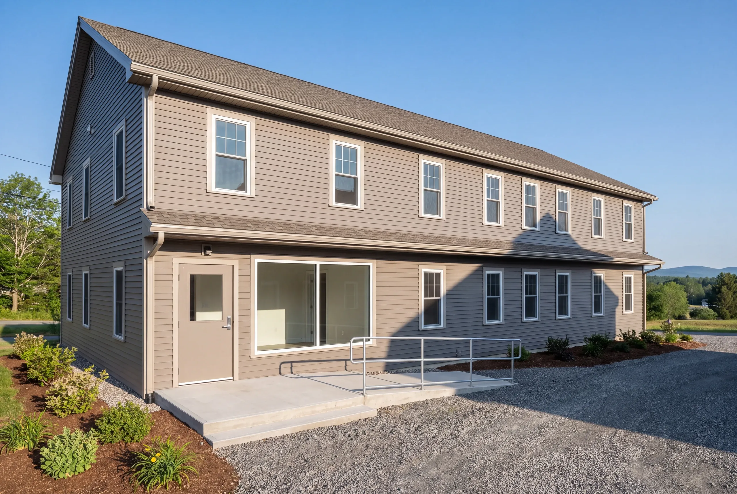 Barrier-free ground floor unit finished in an Augusta apartment building