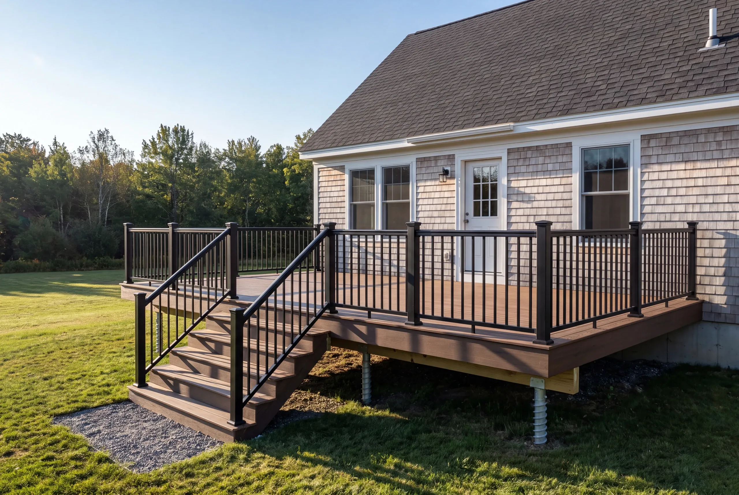 Pricing the cost to build a deck in Augusta, ME behind a Kennebec valley home