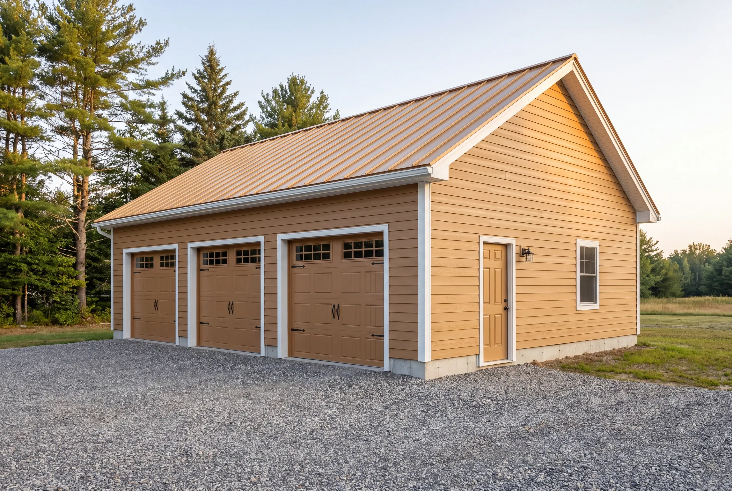 Pricing the cost to build a garage in Augusta, ME on a residential lot