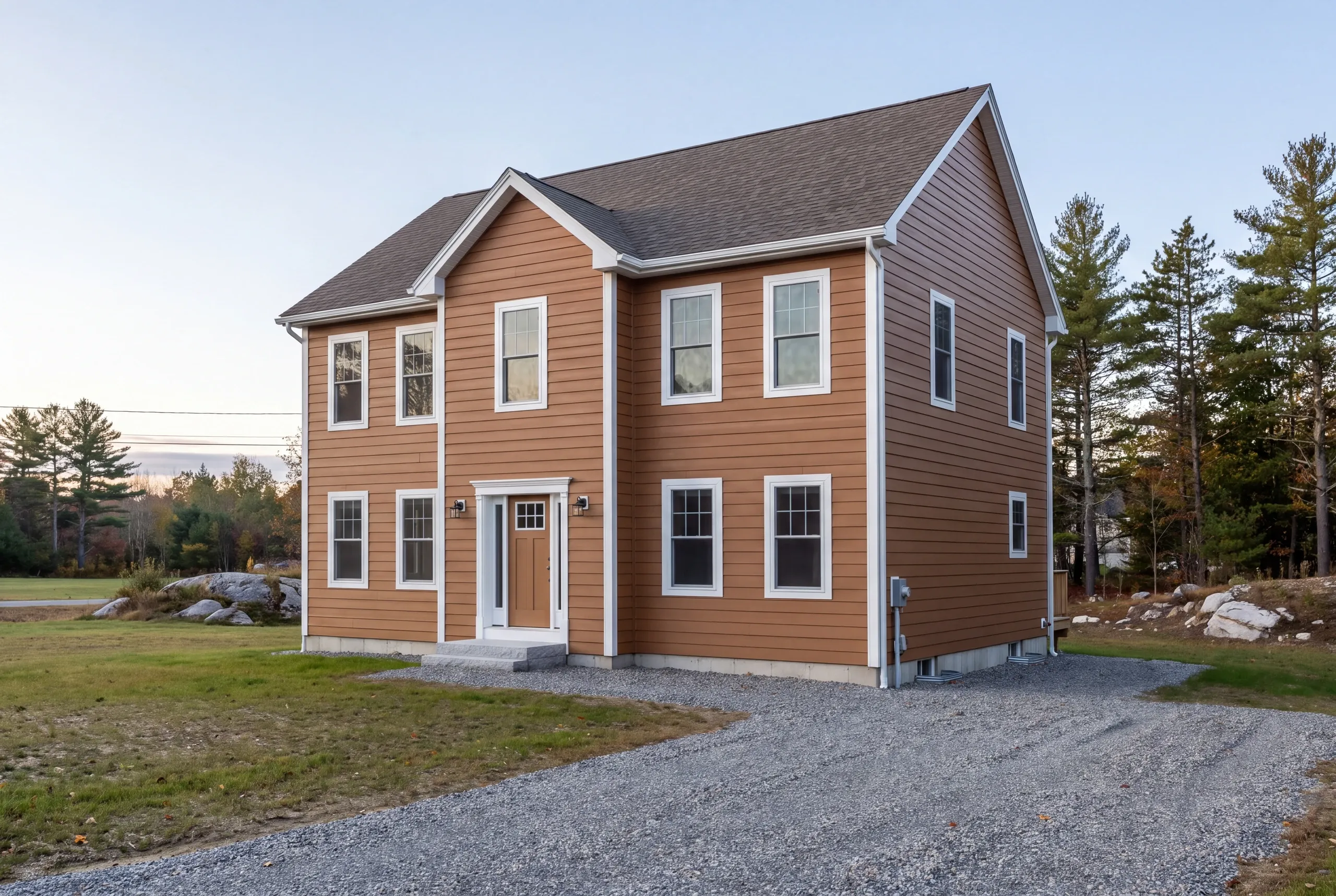 Estimating the cost to replace siding in Augusta, ME on a two-story house