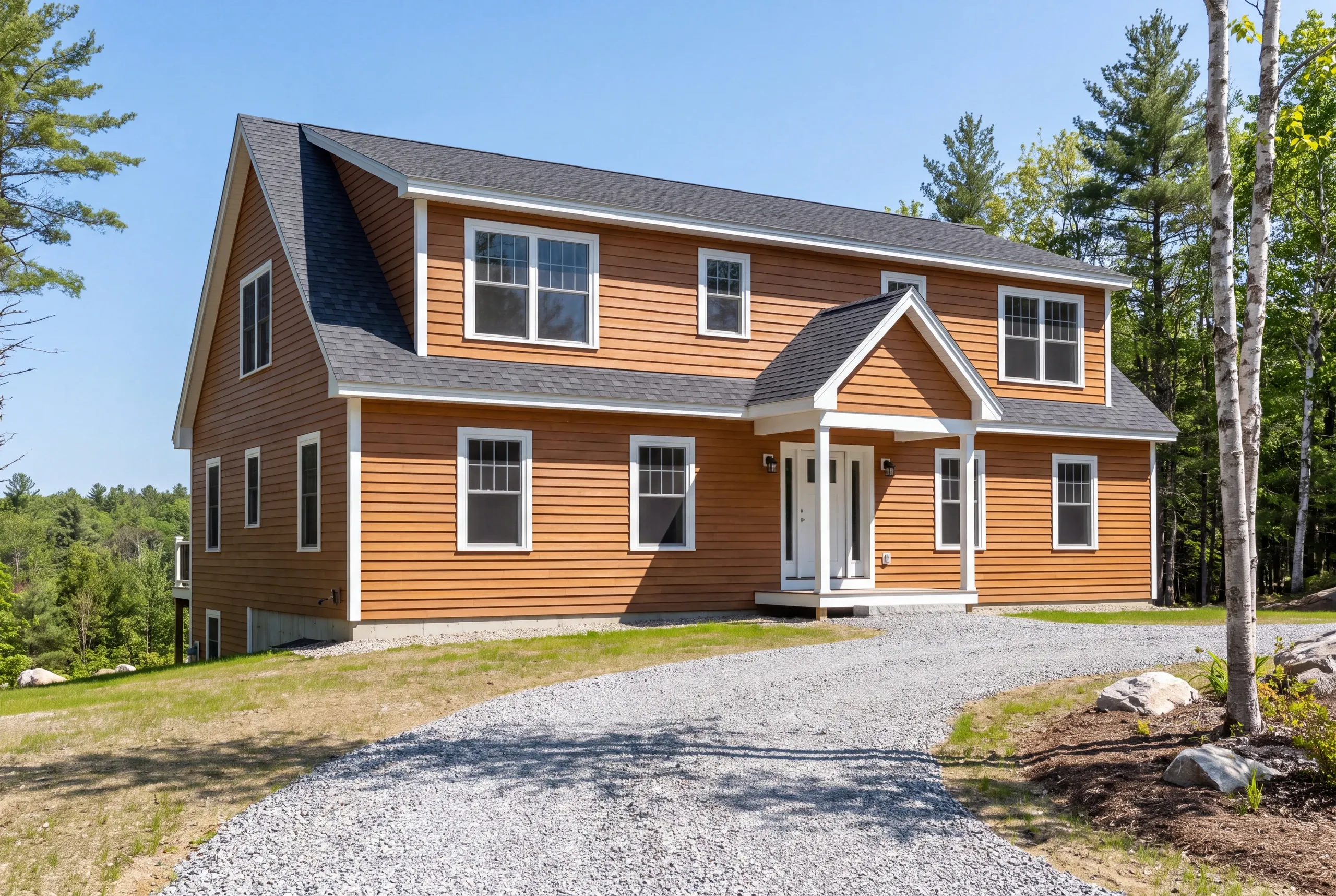 Finished year-round lake house with insulated foundation in Belgrade Lakes