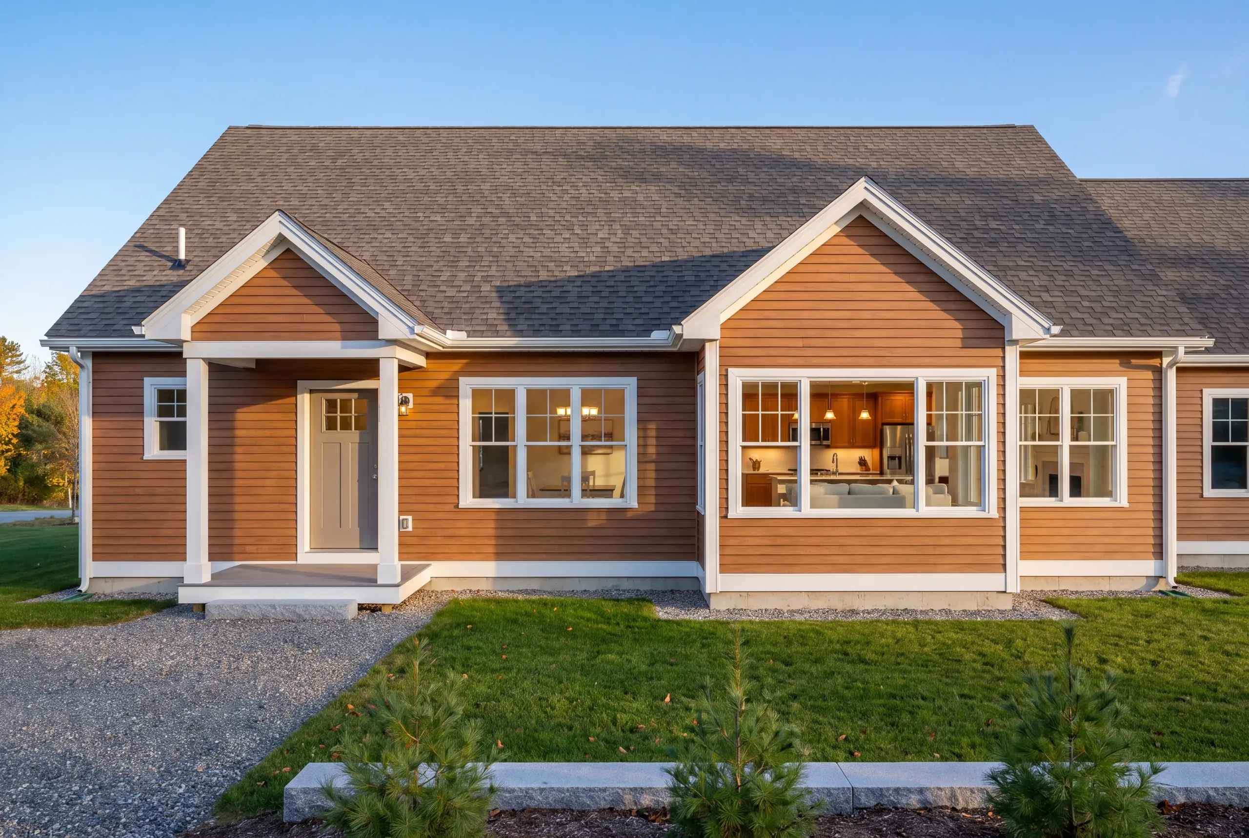 Open-plan kitchen and family room in a newly completed Fairfield home