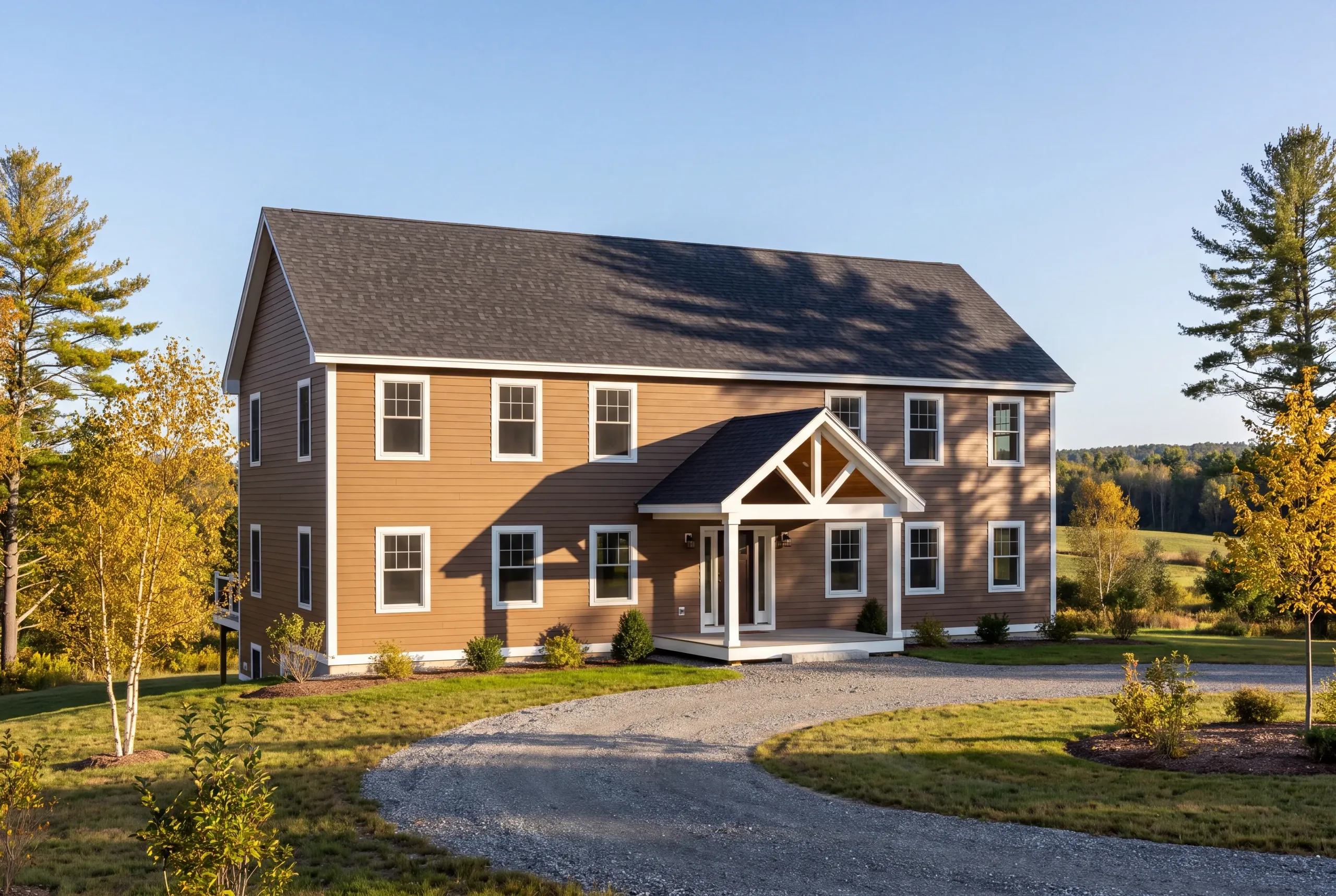 Itemized trade budget with allowances laid out beside house plans