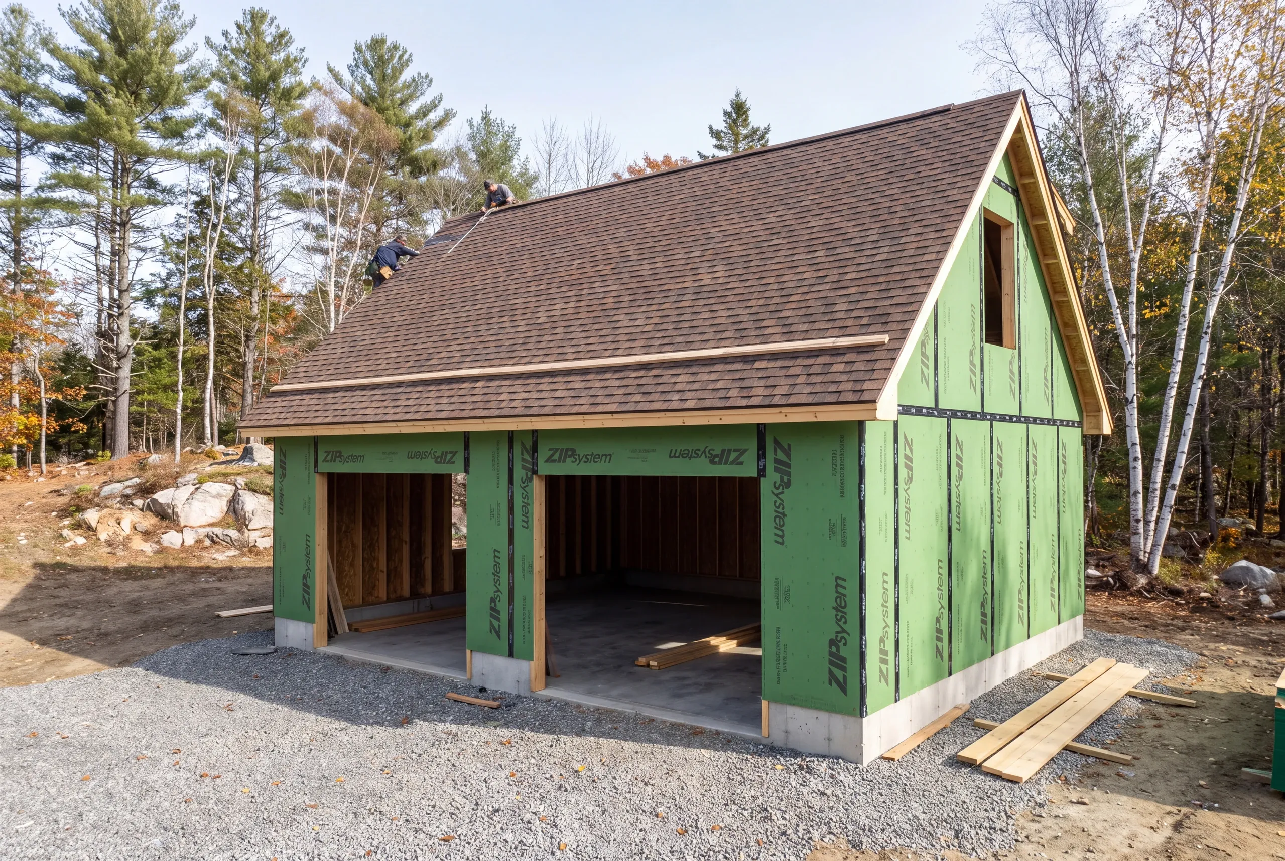CertainTeed architectural shingles going on a Fairfield garage roof