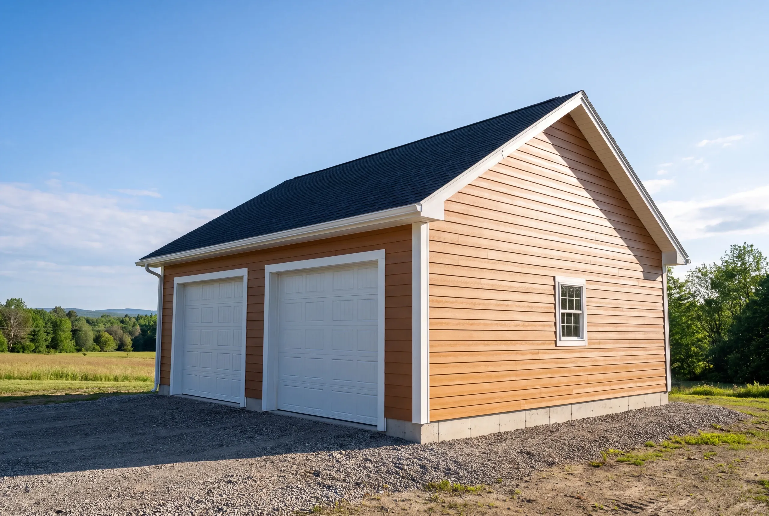 Raised pad and drainage prepared on a Sandy River intervale lot in Farmington