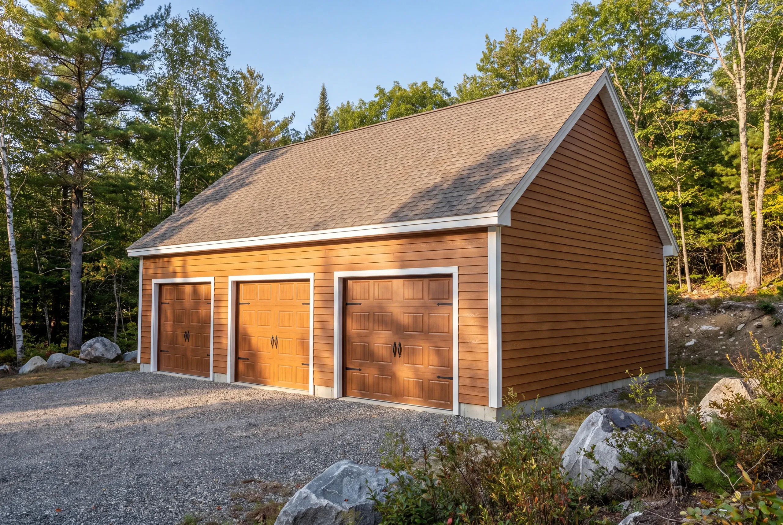 Builder checking septic field location before siting a garage in Vienna