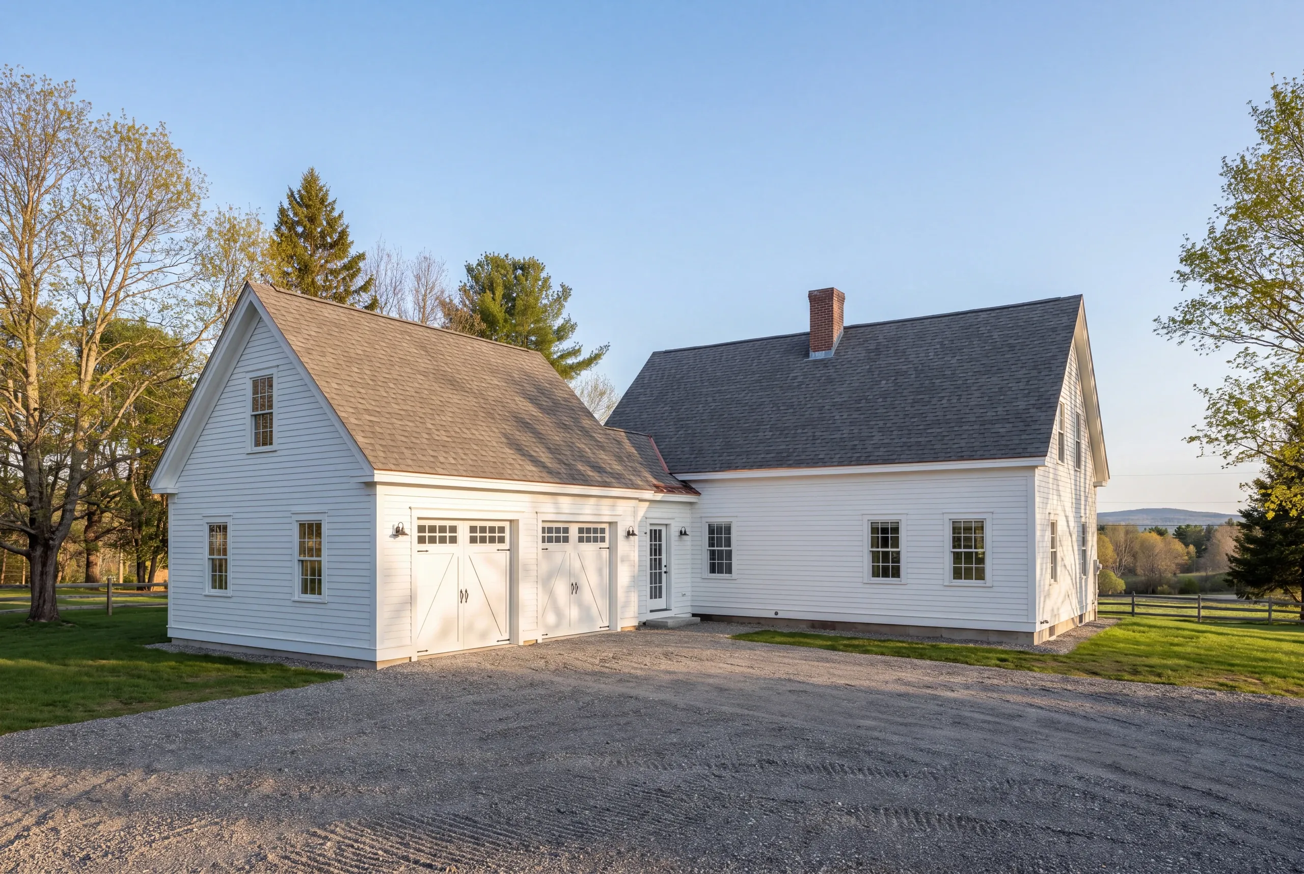 Auburn home with a completed attached garage and breezeway addition