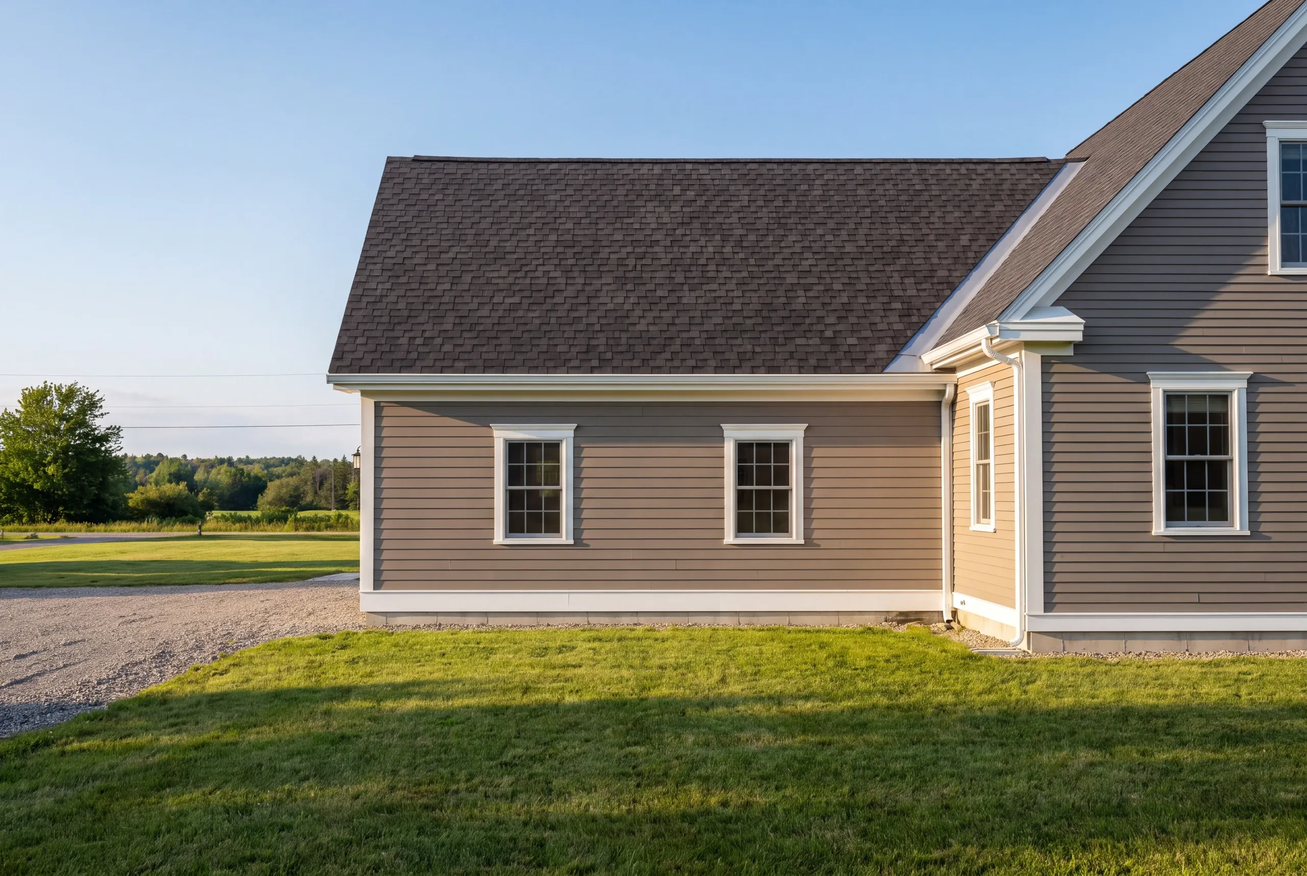 Builder reviewing an itemized cost breakdown with homeowners
