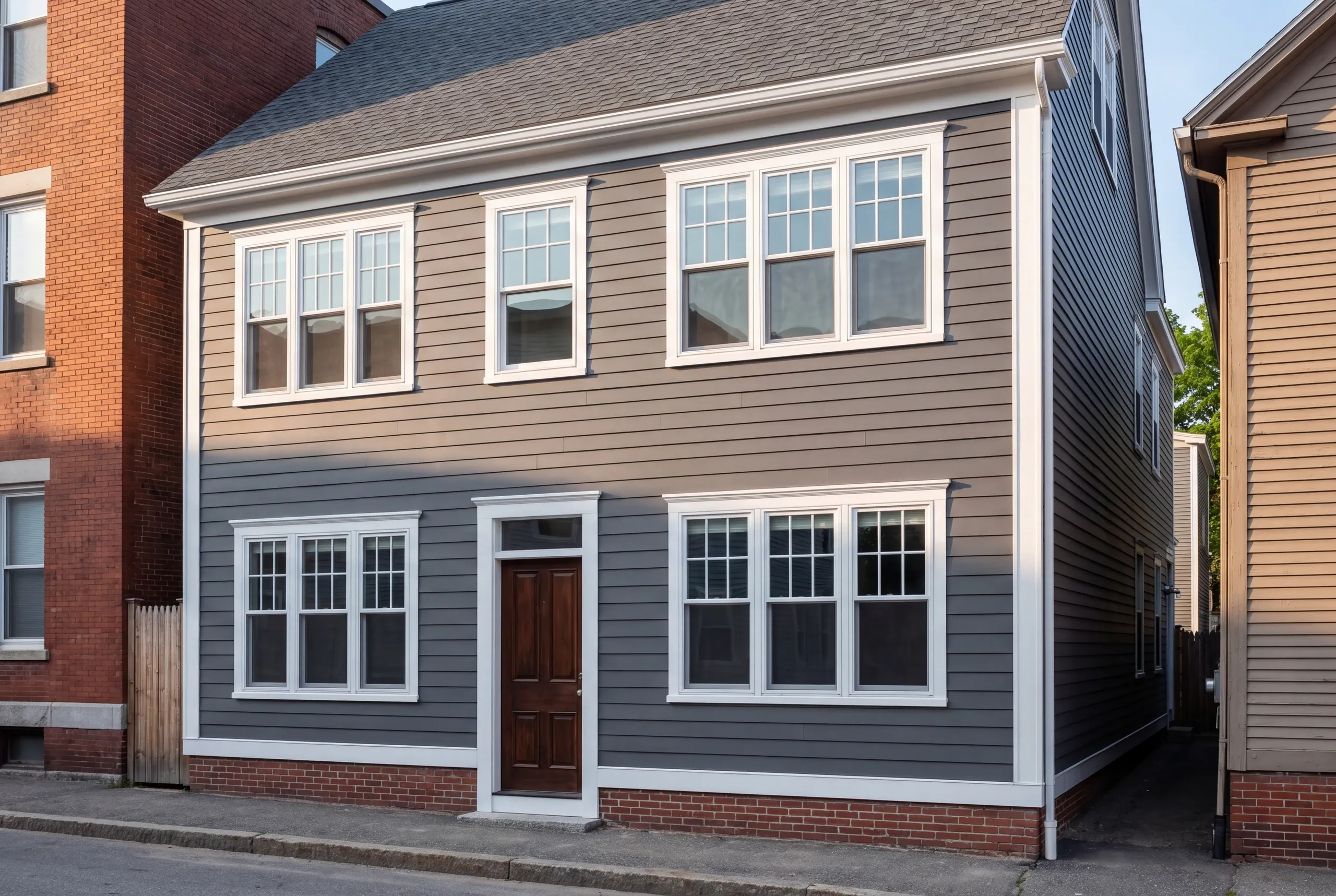 Street-side staging plan managed for a tight Lewiston city lot