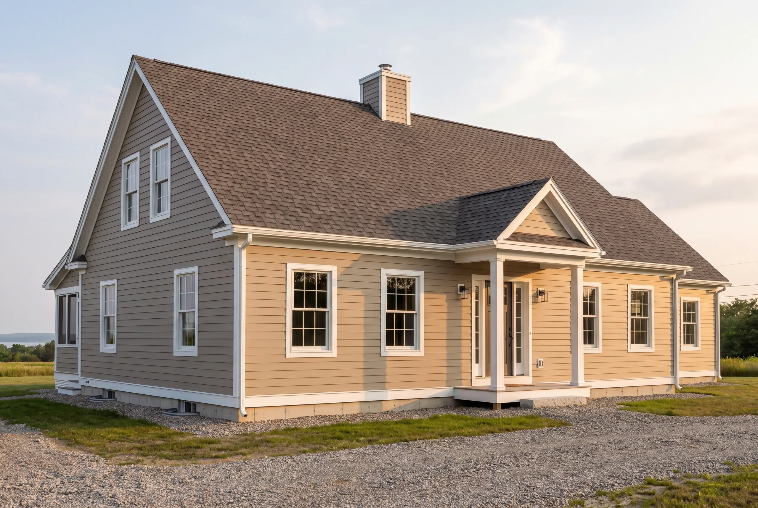 Finished Newman Homes house in Central Maine