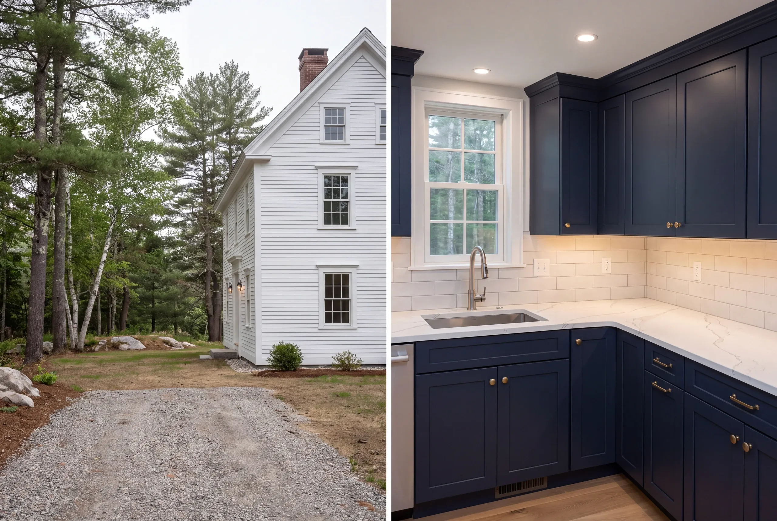 Kitchen remodeling Alna, ME work in an eighteenth century cape