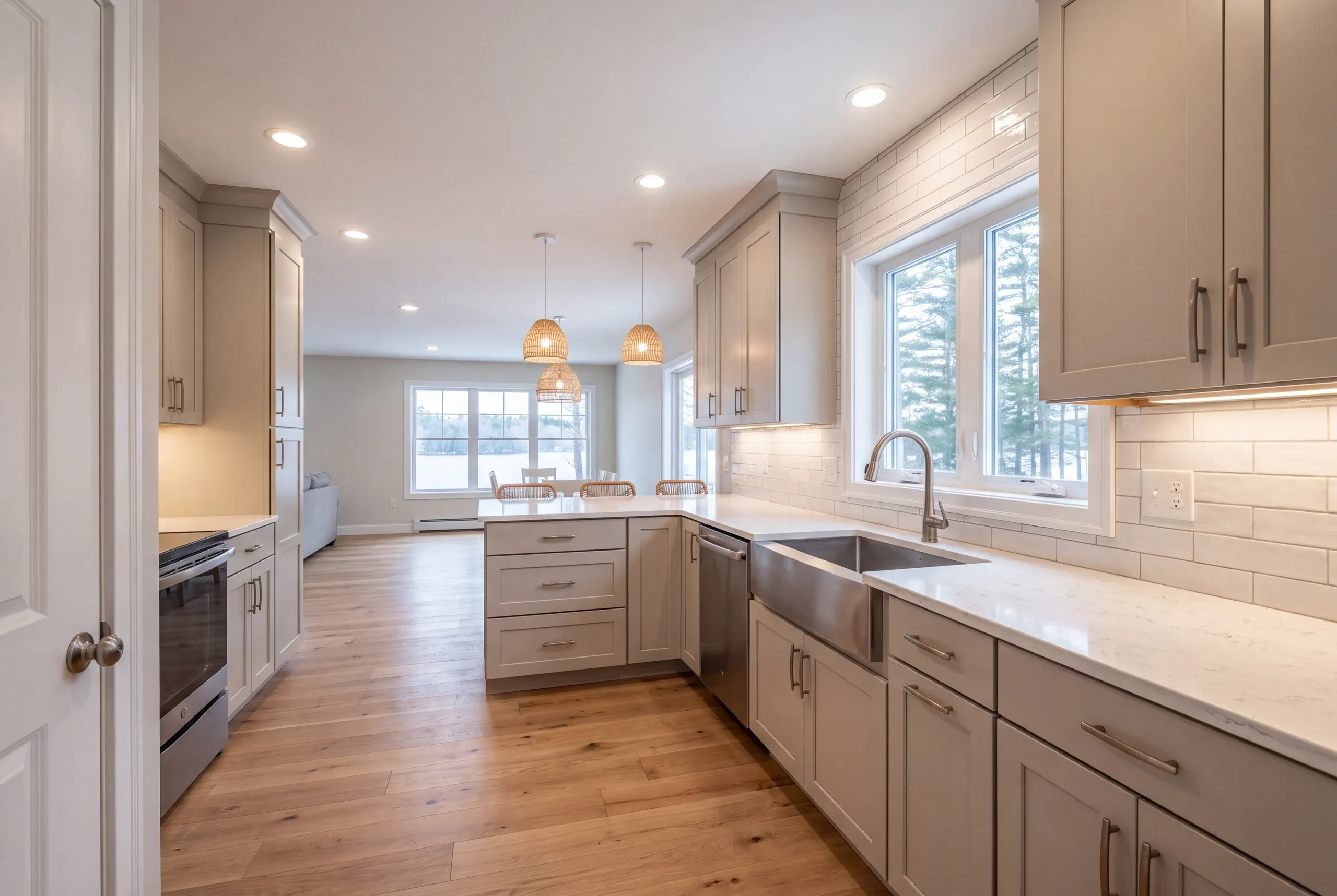 Kitchen remodeling China, ME work in a China Lake year round home