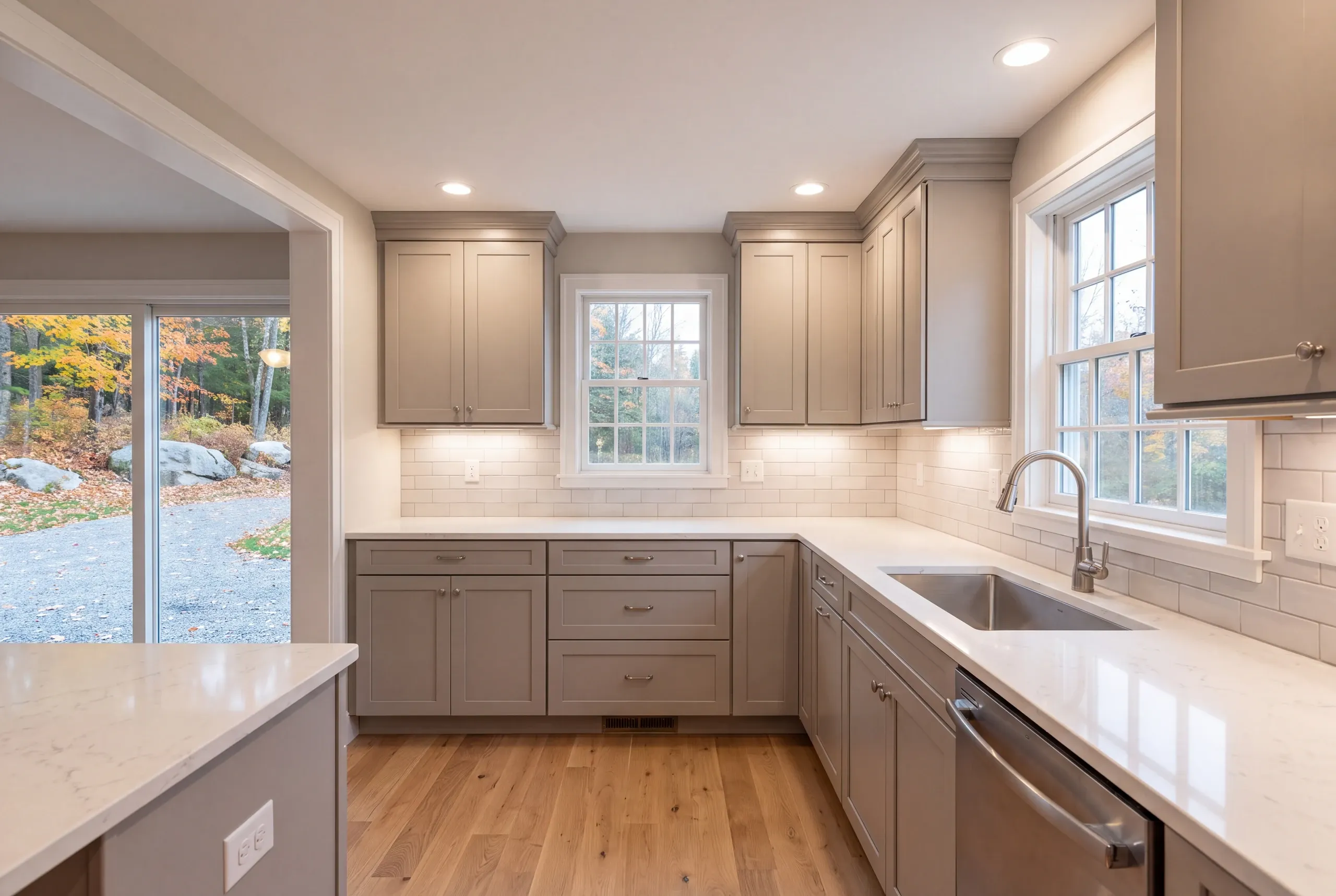 Kitchen remodeling Farmington, ME work in a village house near the university