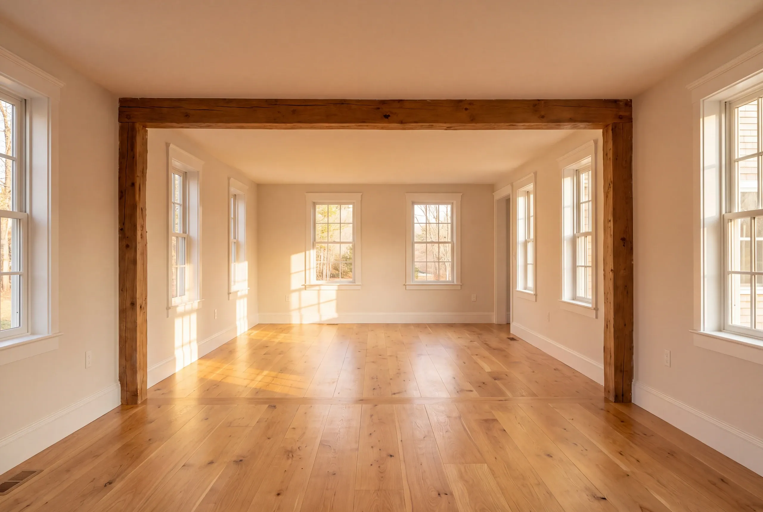 Builder writing allowances on site at an Alna, Maine property