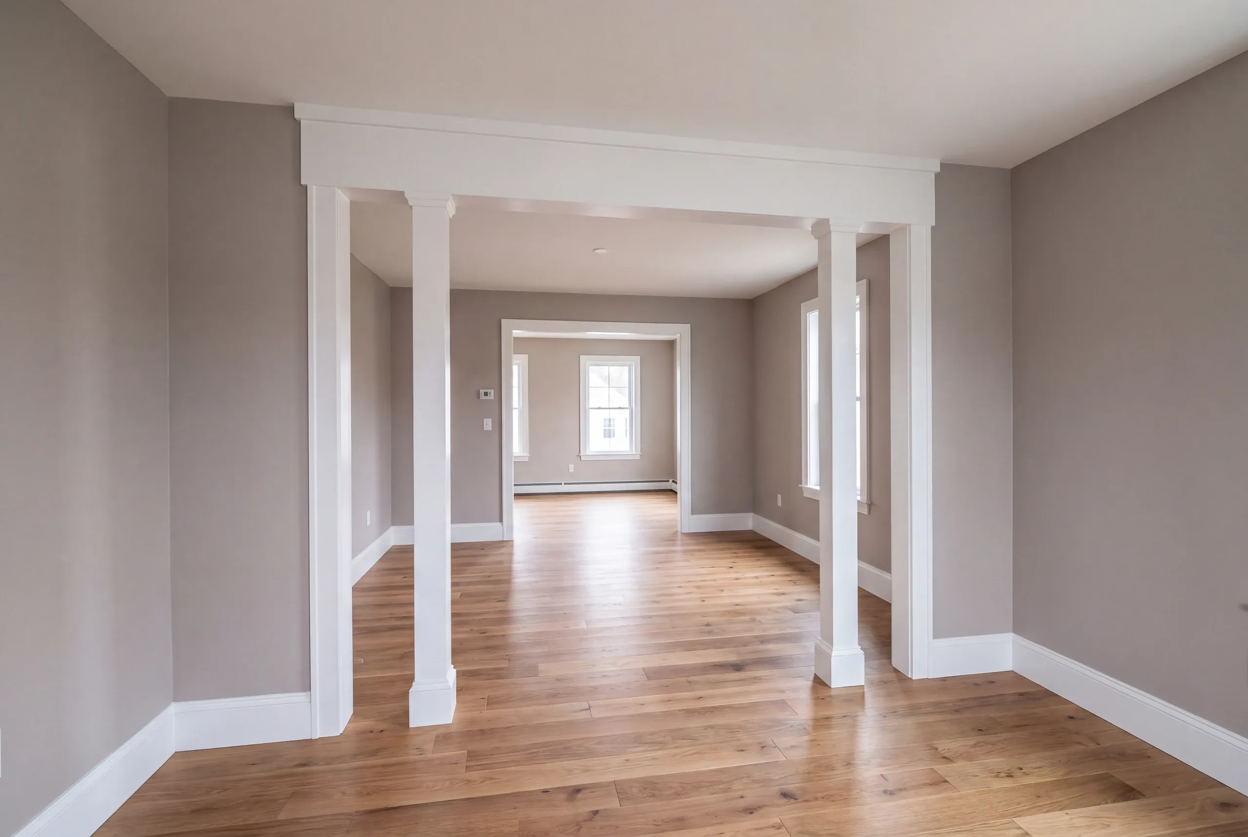 Builder marking a load-bearing wall in an Auburn house