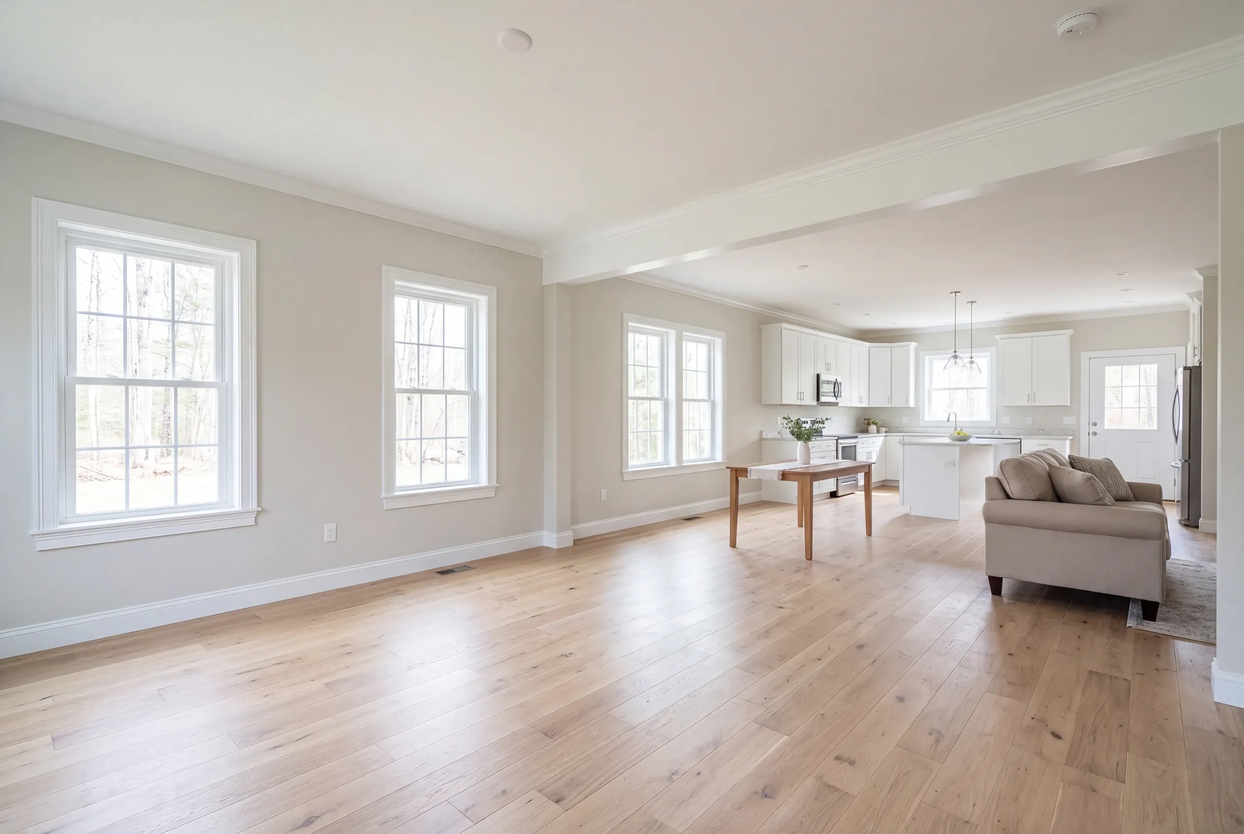 Finished whole-house remodel interior in a Central Maine home