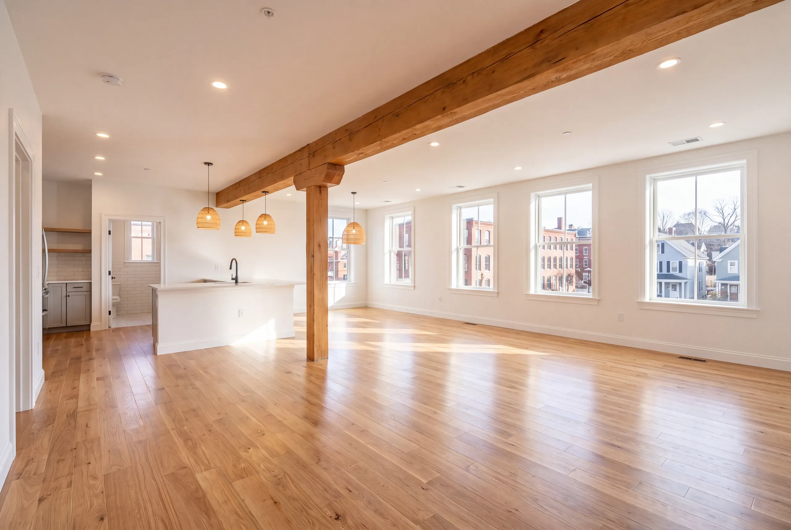 Home remodeling Lewiston, ME project in an occupied multi-family building