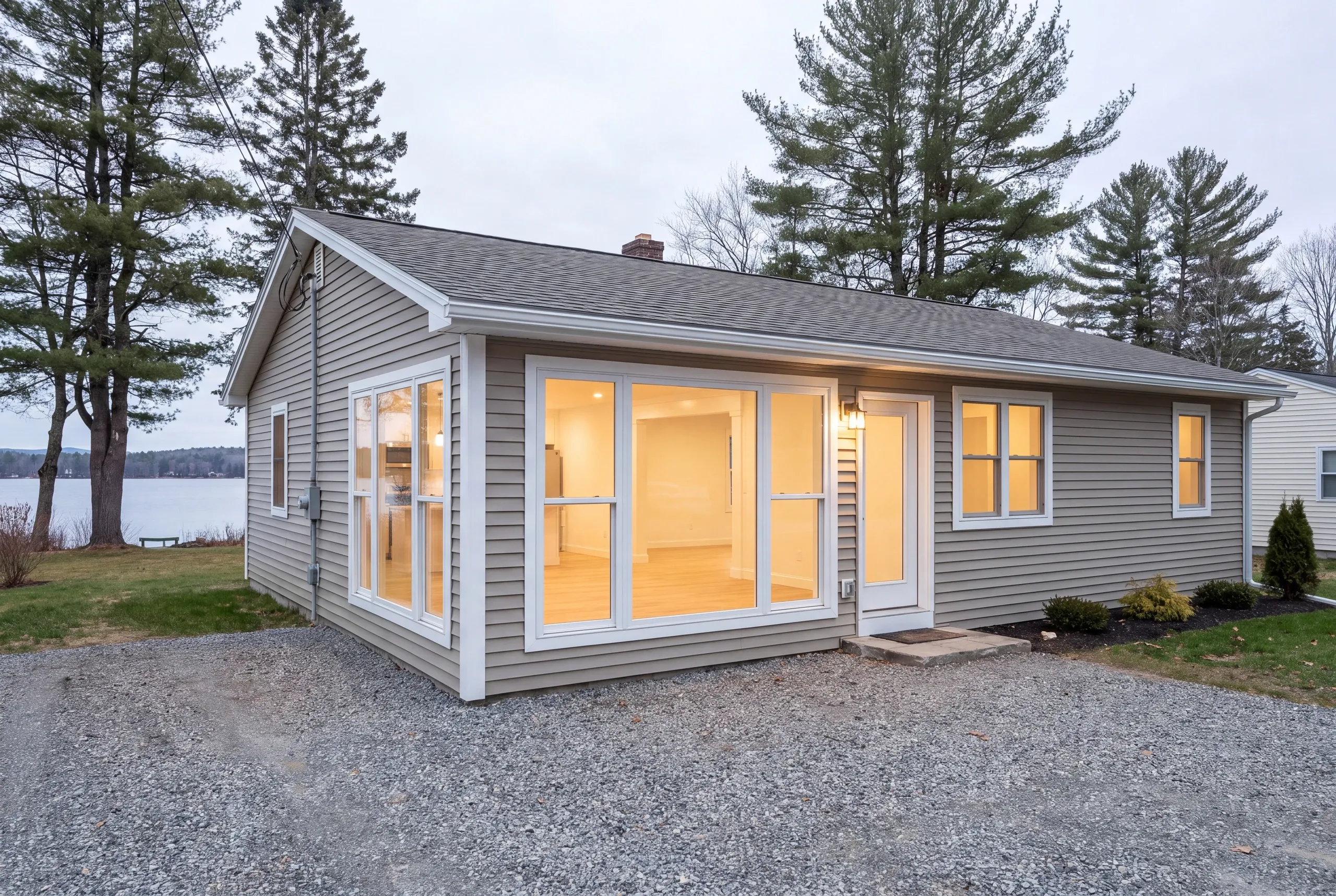 Home remodeling Oakland, ME project on a Messalonskee Lake property