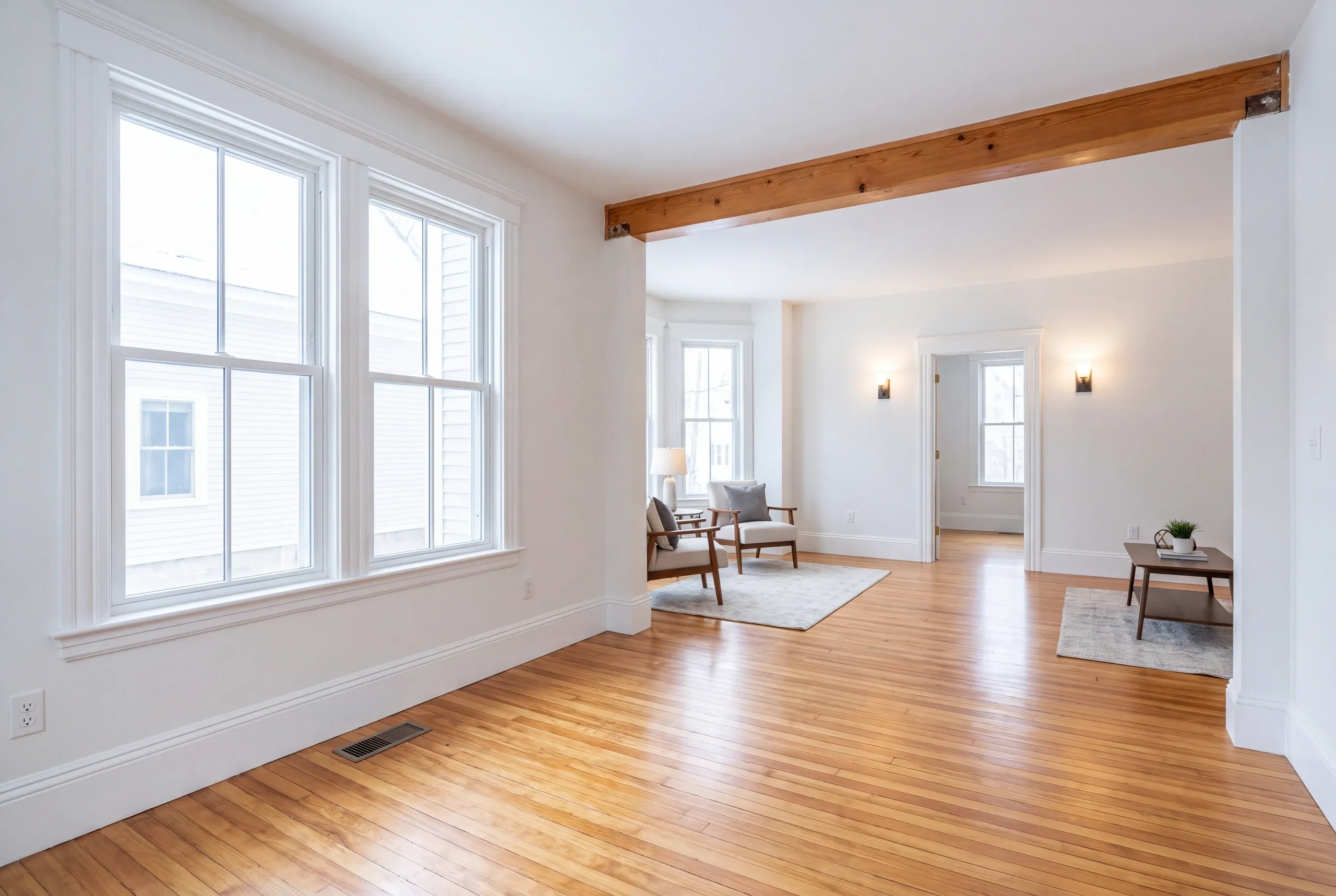 Finished renovated interior in a Waterville home near Colby