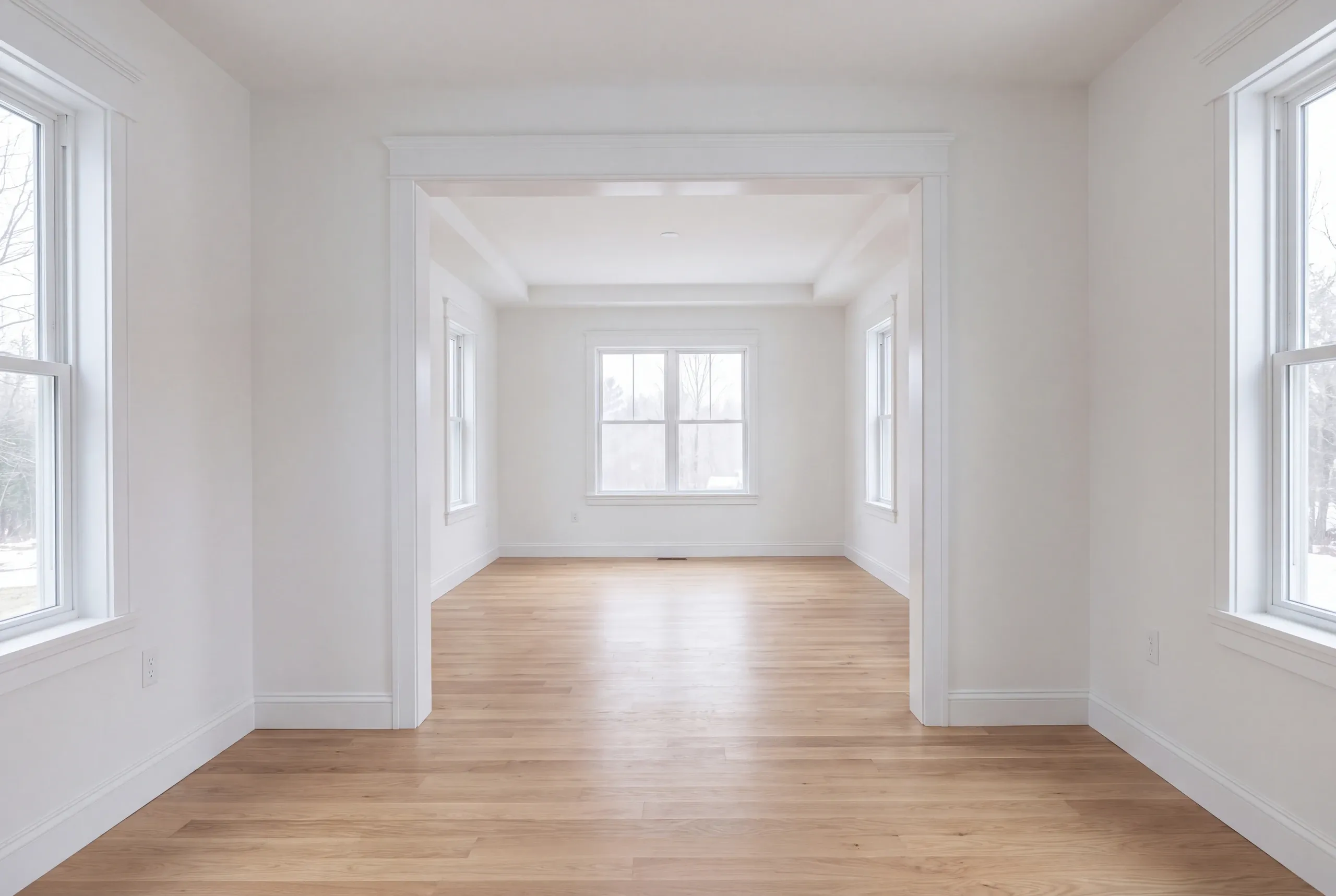 Wider doorway and level threshold added in a Whitefield home