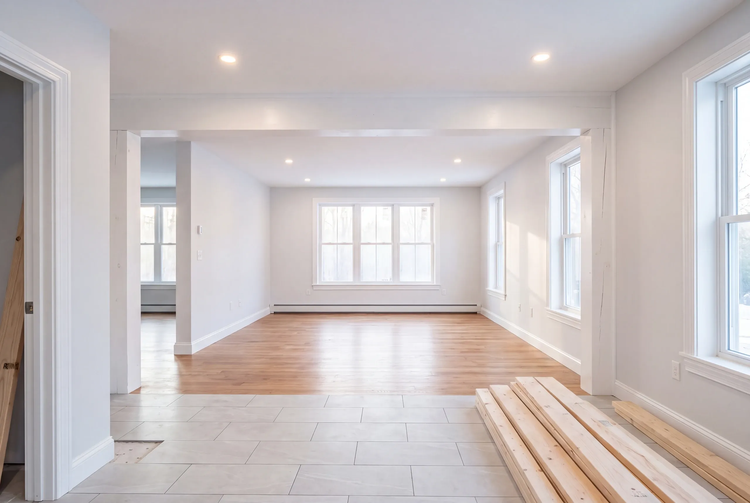 Undersized framing exposed in a Windsor home renovation