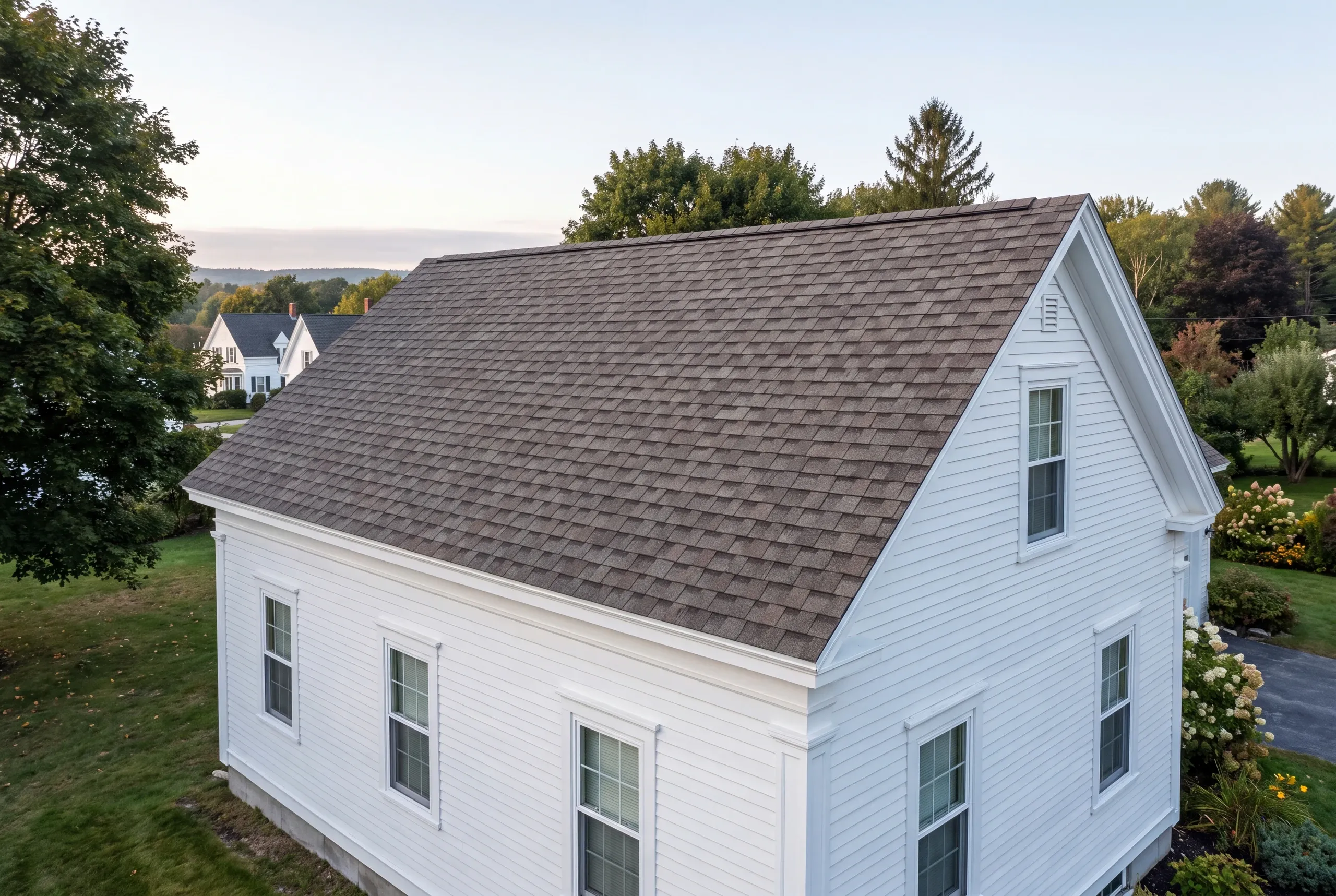 Lake Auburn watershed home having its roof replaced