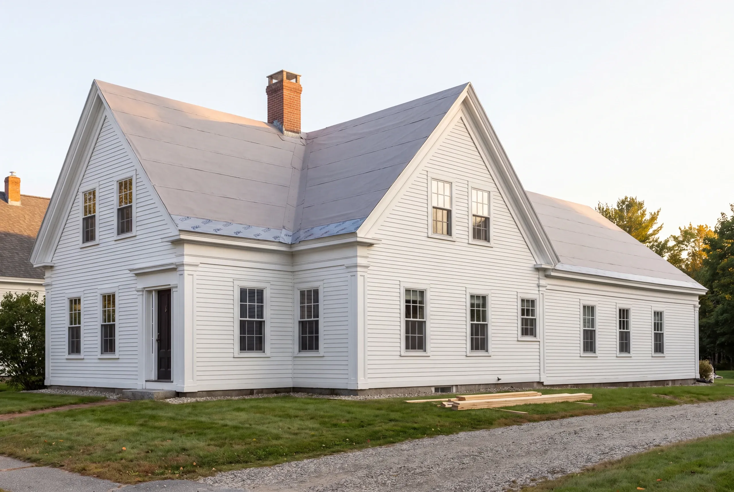 Salt-rated metal roof on a Mere Point property in Brunswick