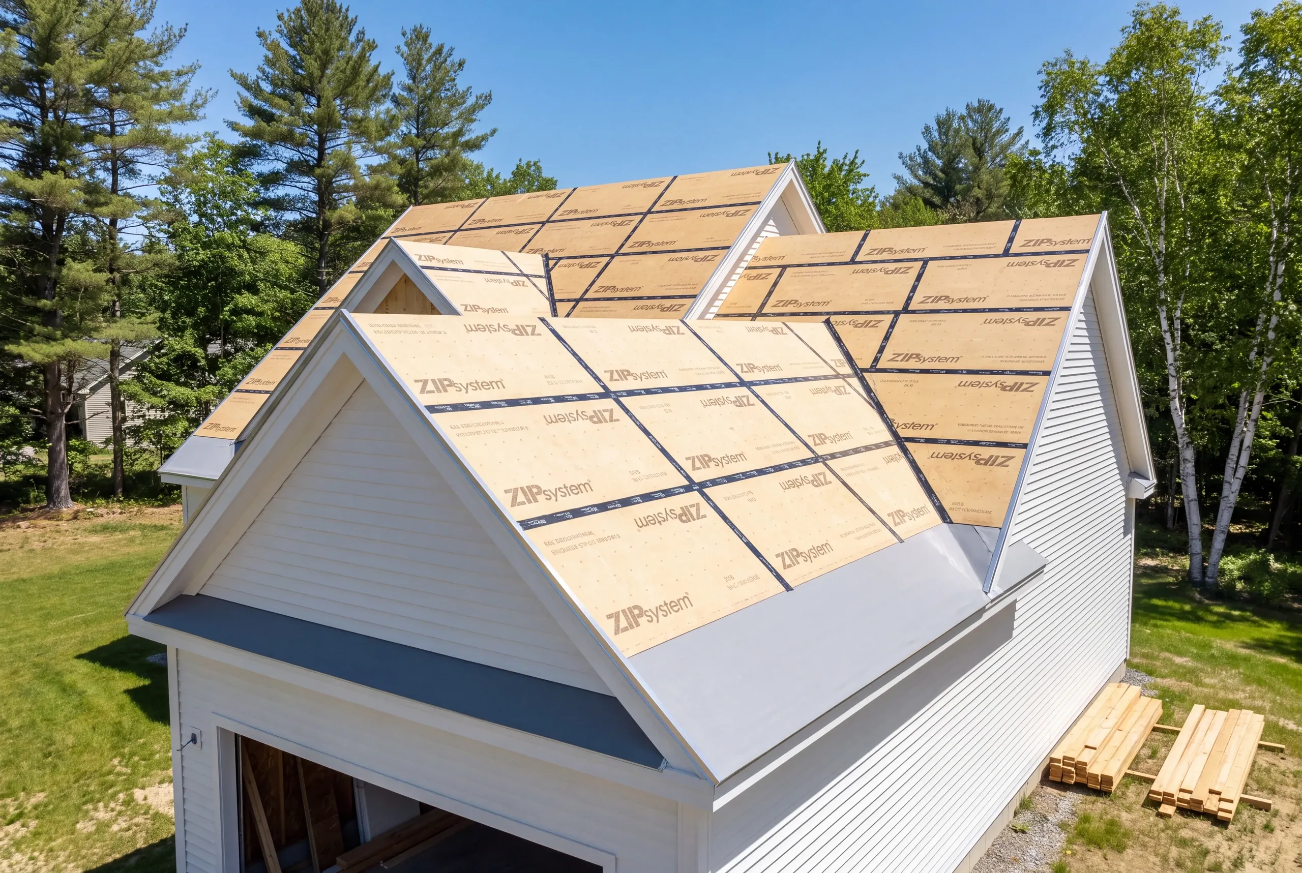 Ice barrier being installed at the eave of a Farmington home