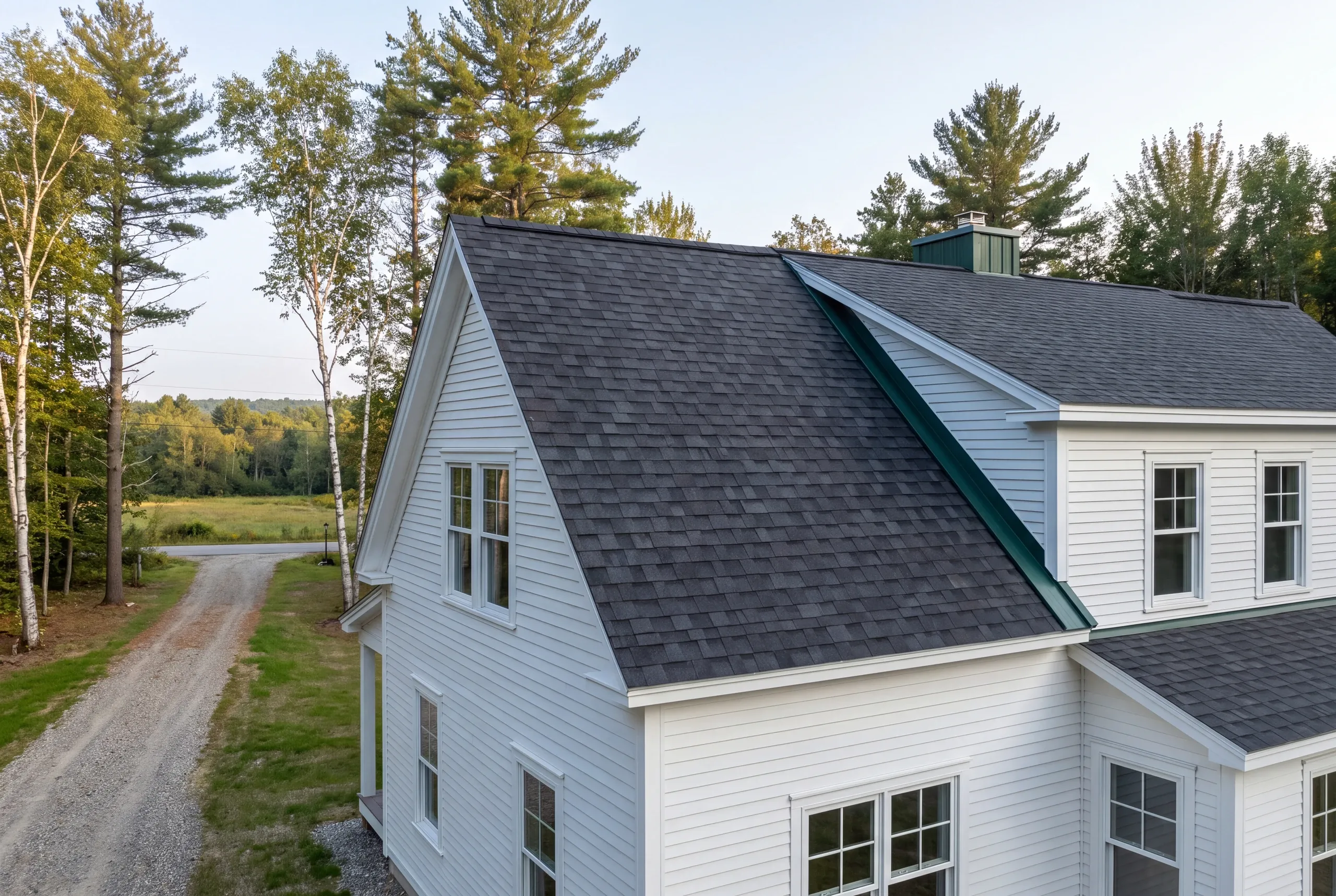 Roofing contractor Palermo, ME removing two layers of old shingles