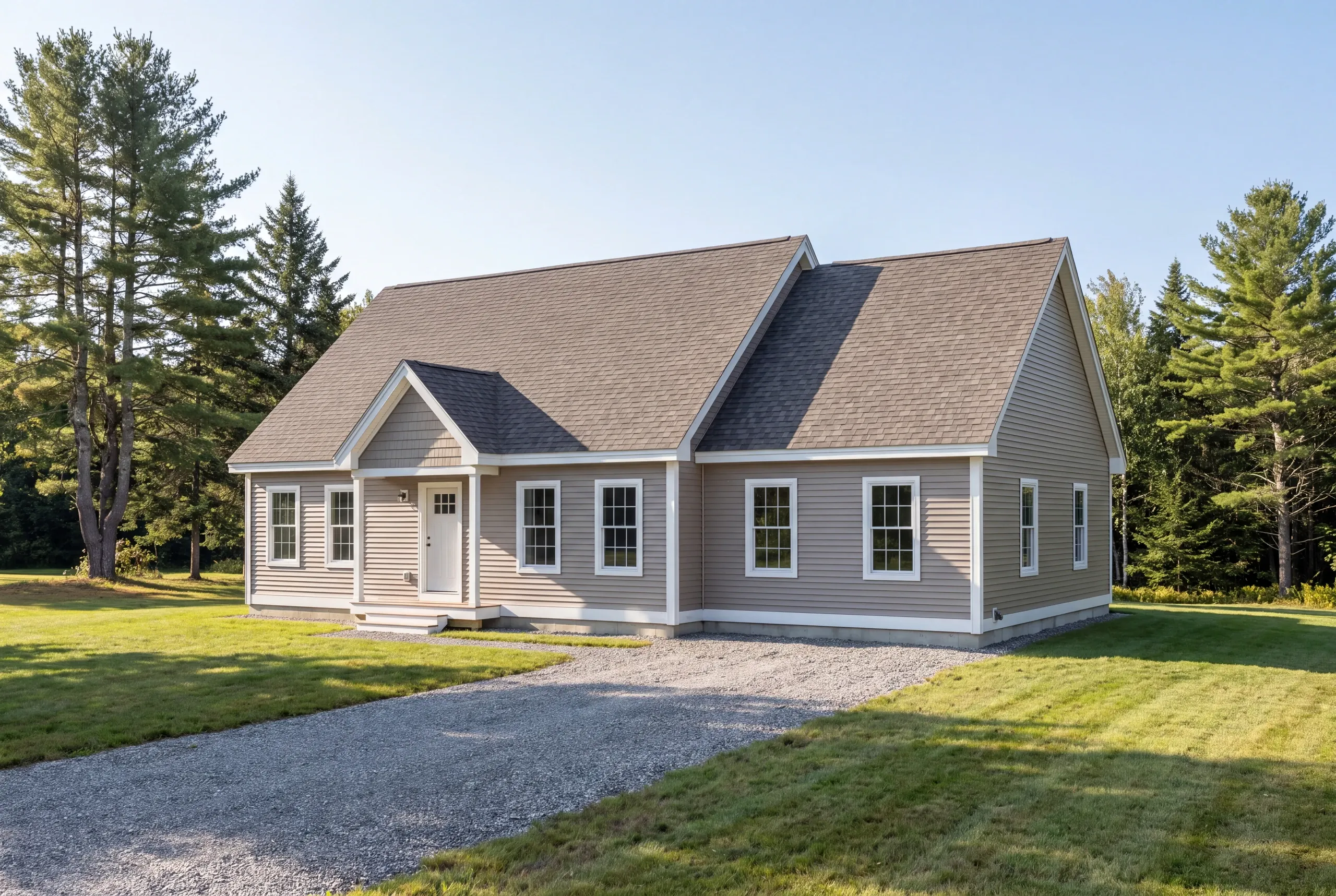 Finished roof on a Sheepscot Pond property in Palermo