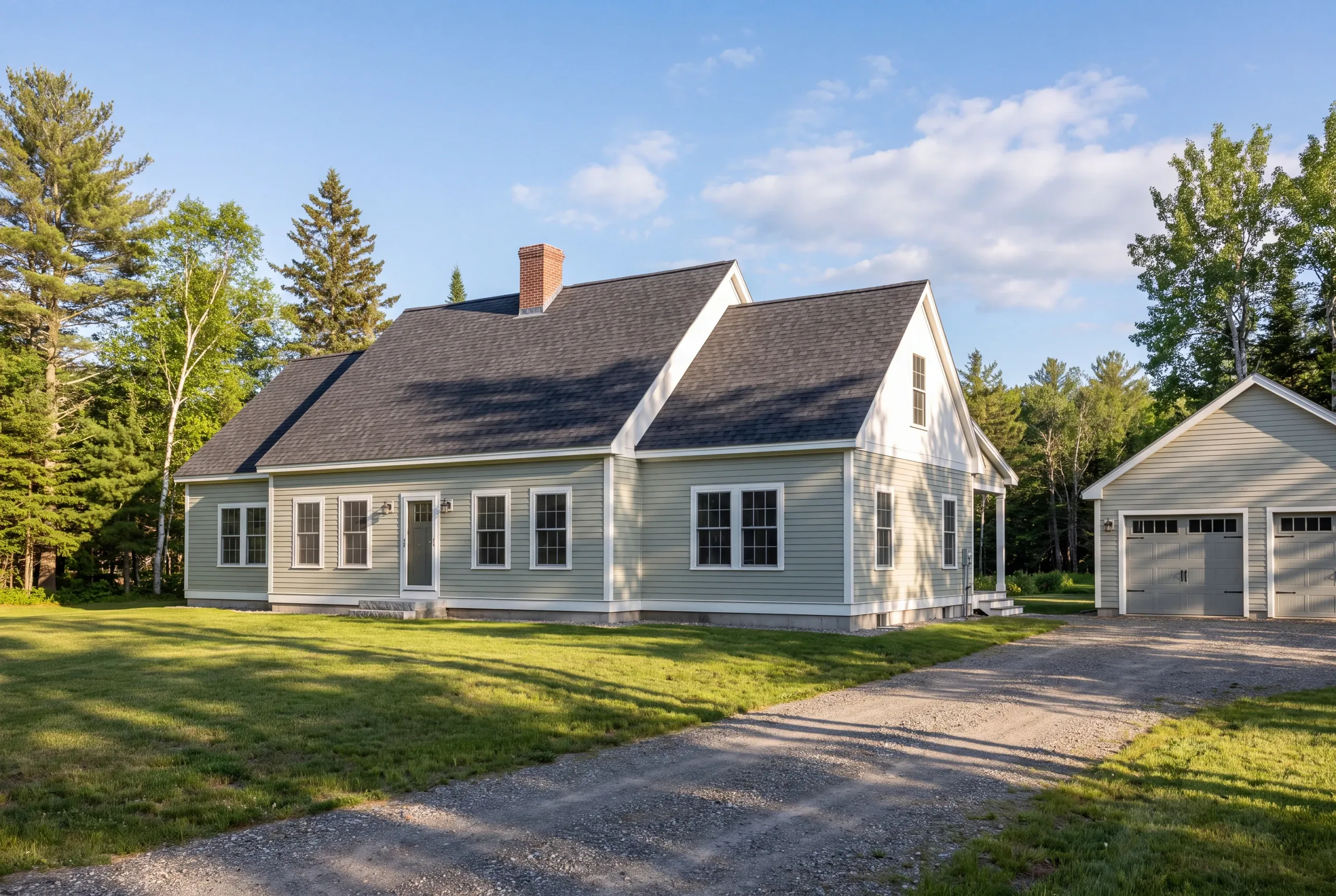 Architectural shingles going on a Windsor farmhouse
