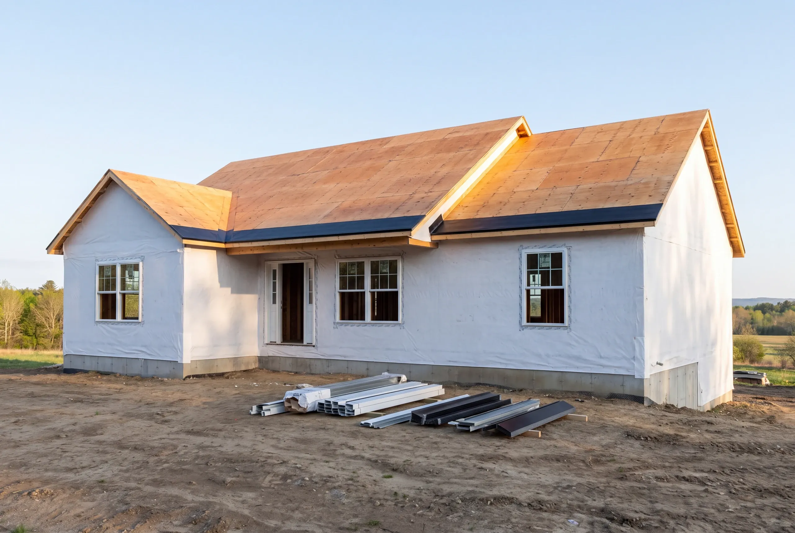 Ridge vent installation on a Winslow ranch
