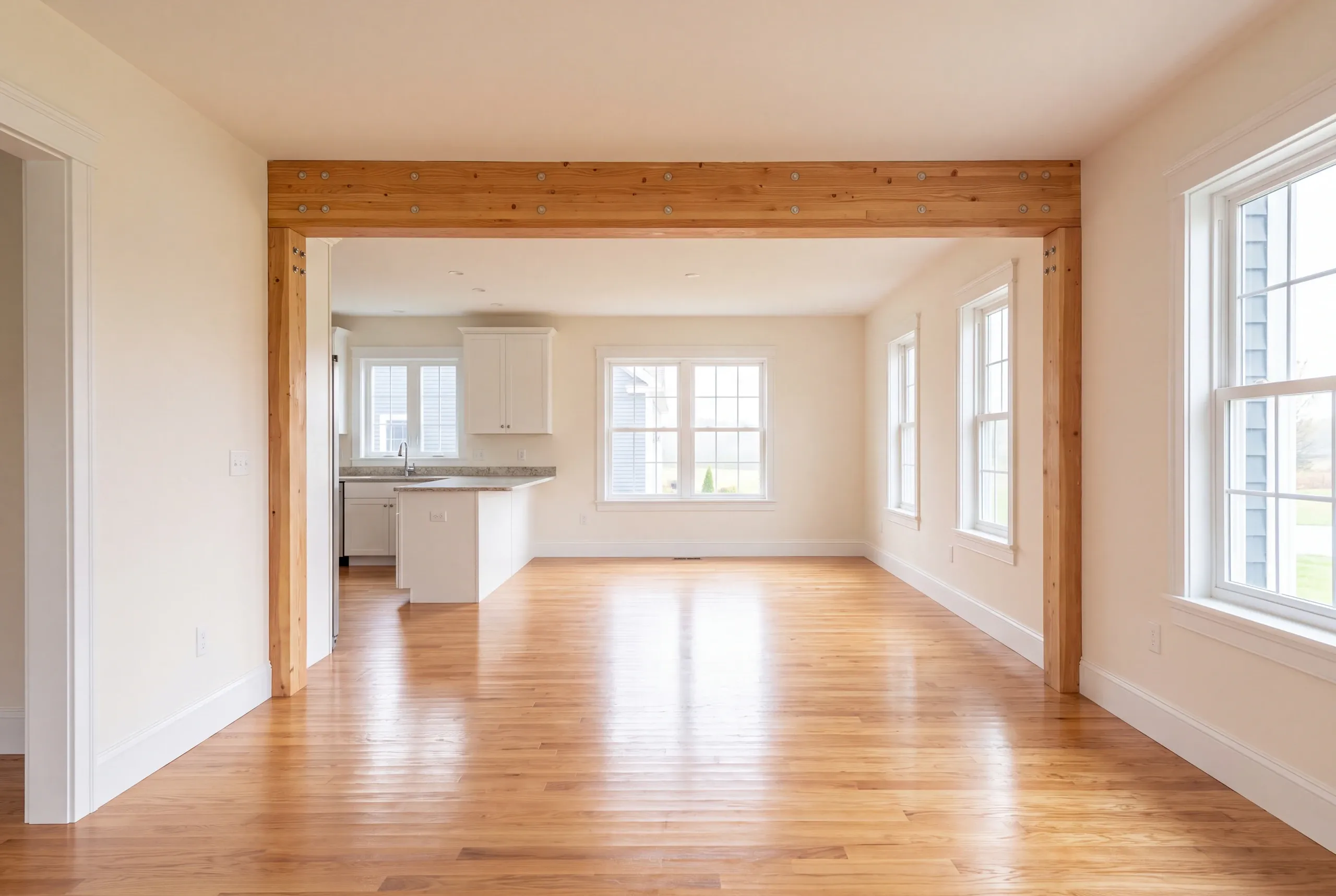 A completed whole-home renovation interior in Central Maine