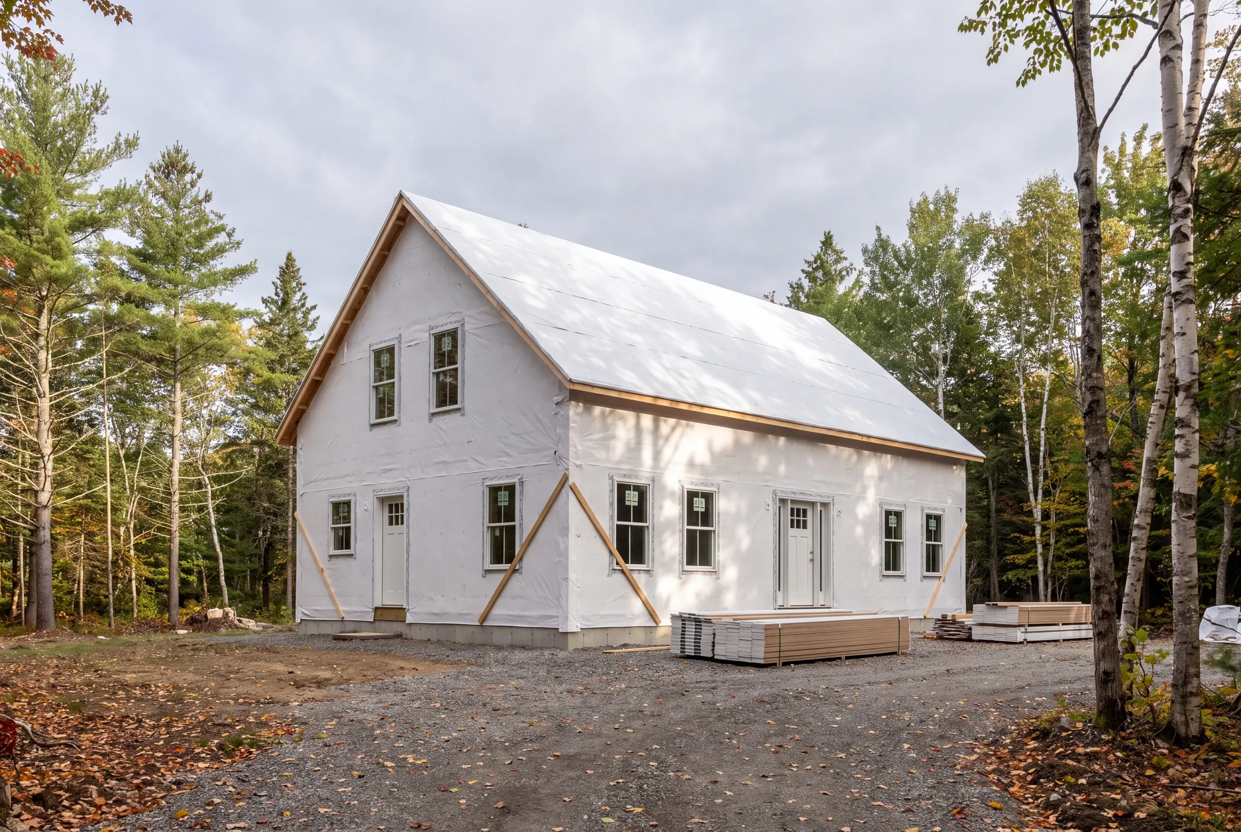 Head Tide village home being re-sided