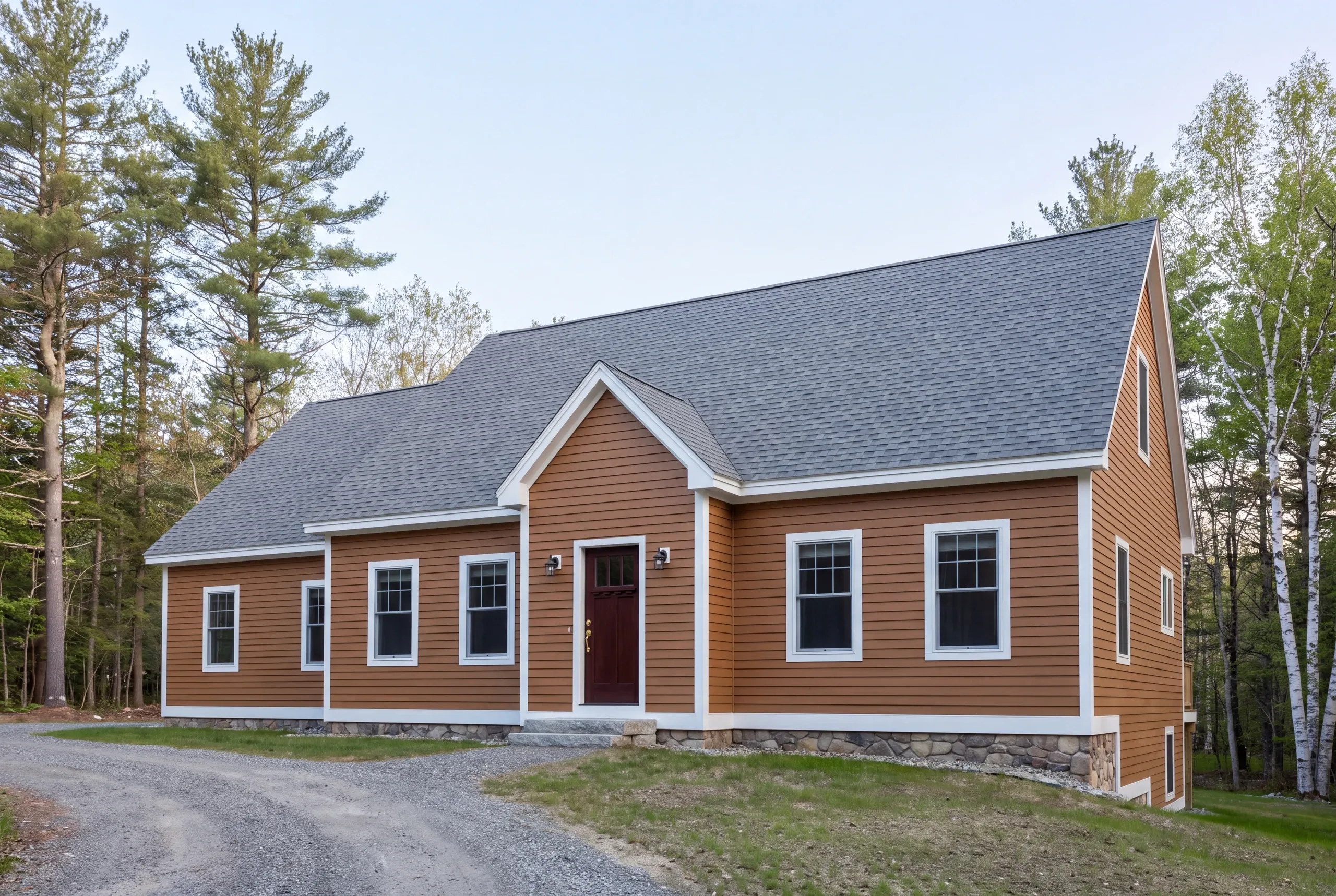 Finished siding on a rural Auburn property