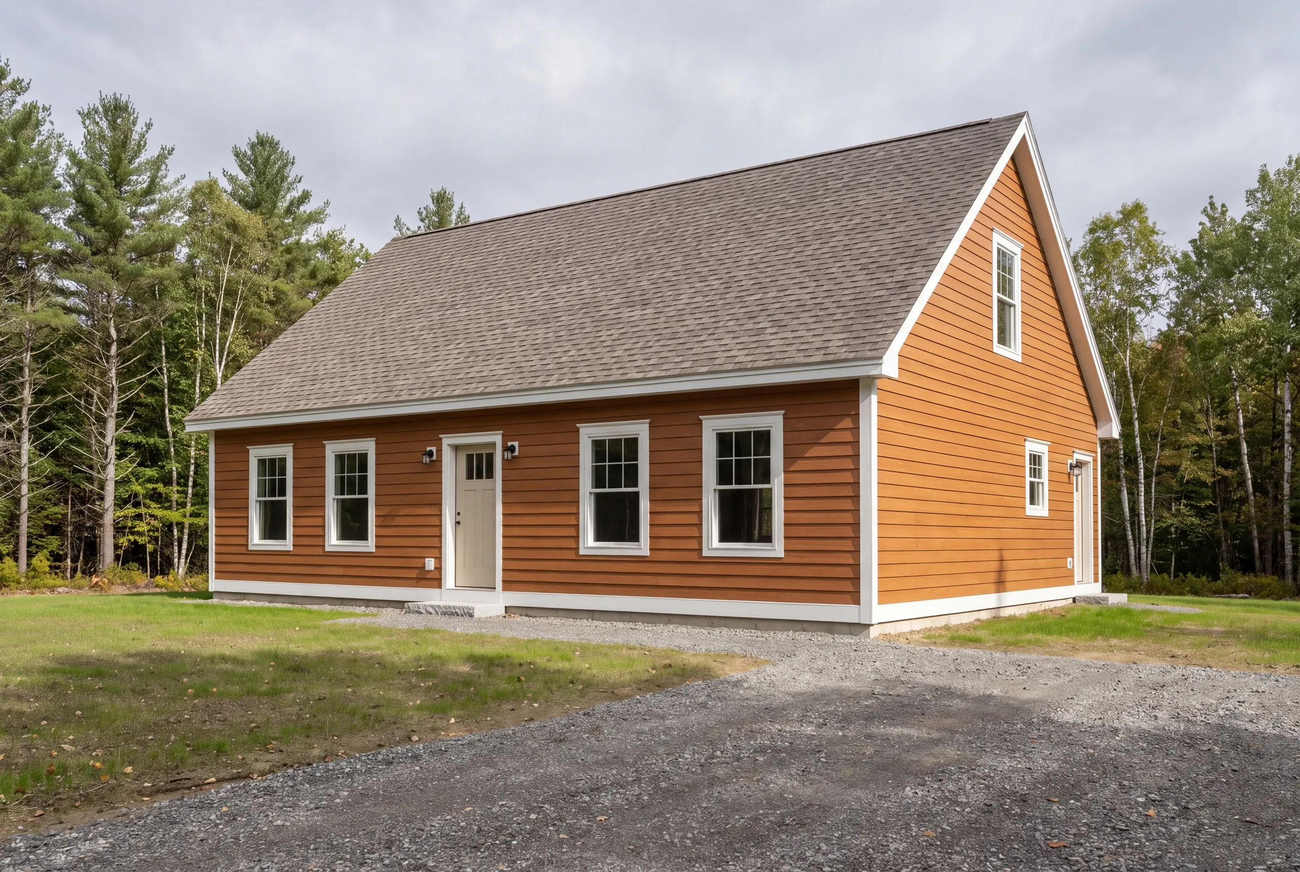 Siding contractor Farmington, ME working on a foothills home