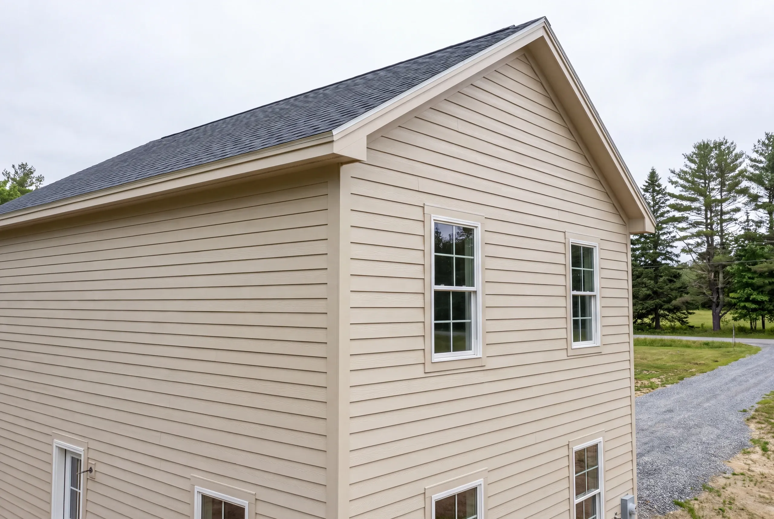 House wrap and taped seams on a Greene home