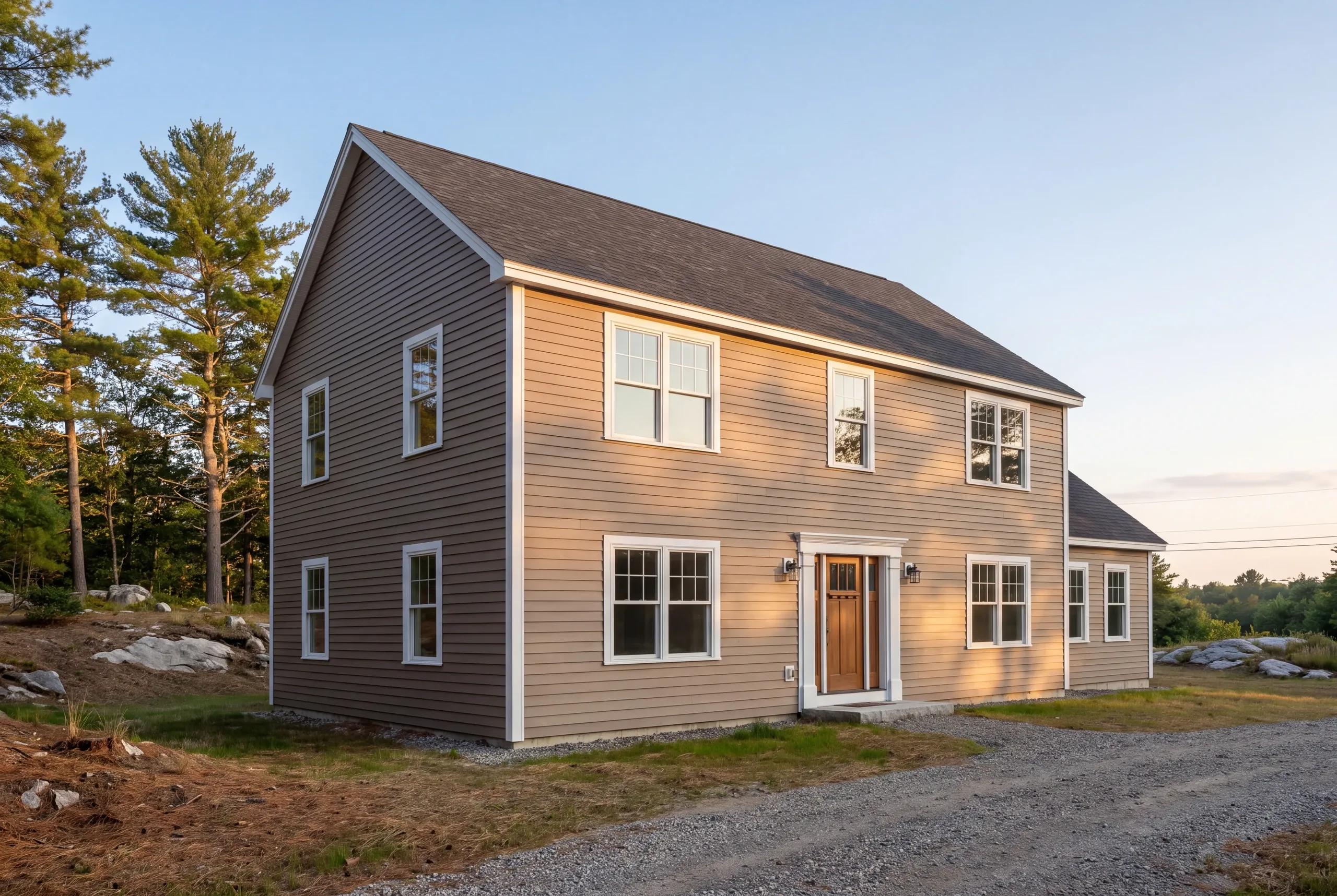 Rotted sheathing discovered behind old siding on a Maine house