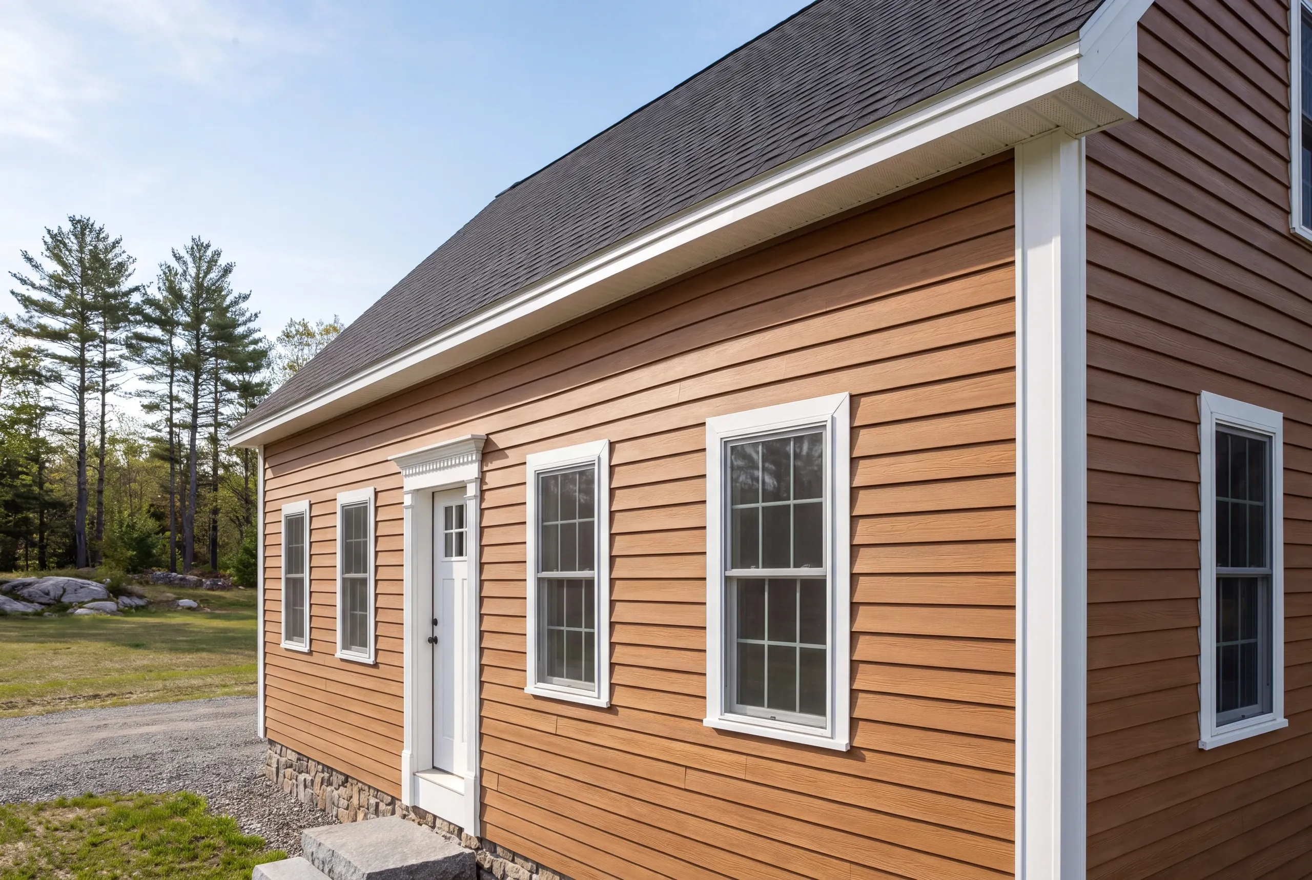 Two layers of siding stripped from a Palermo homestead