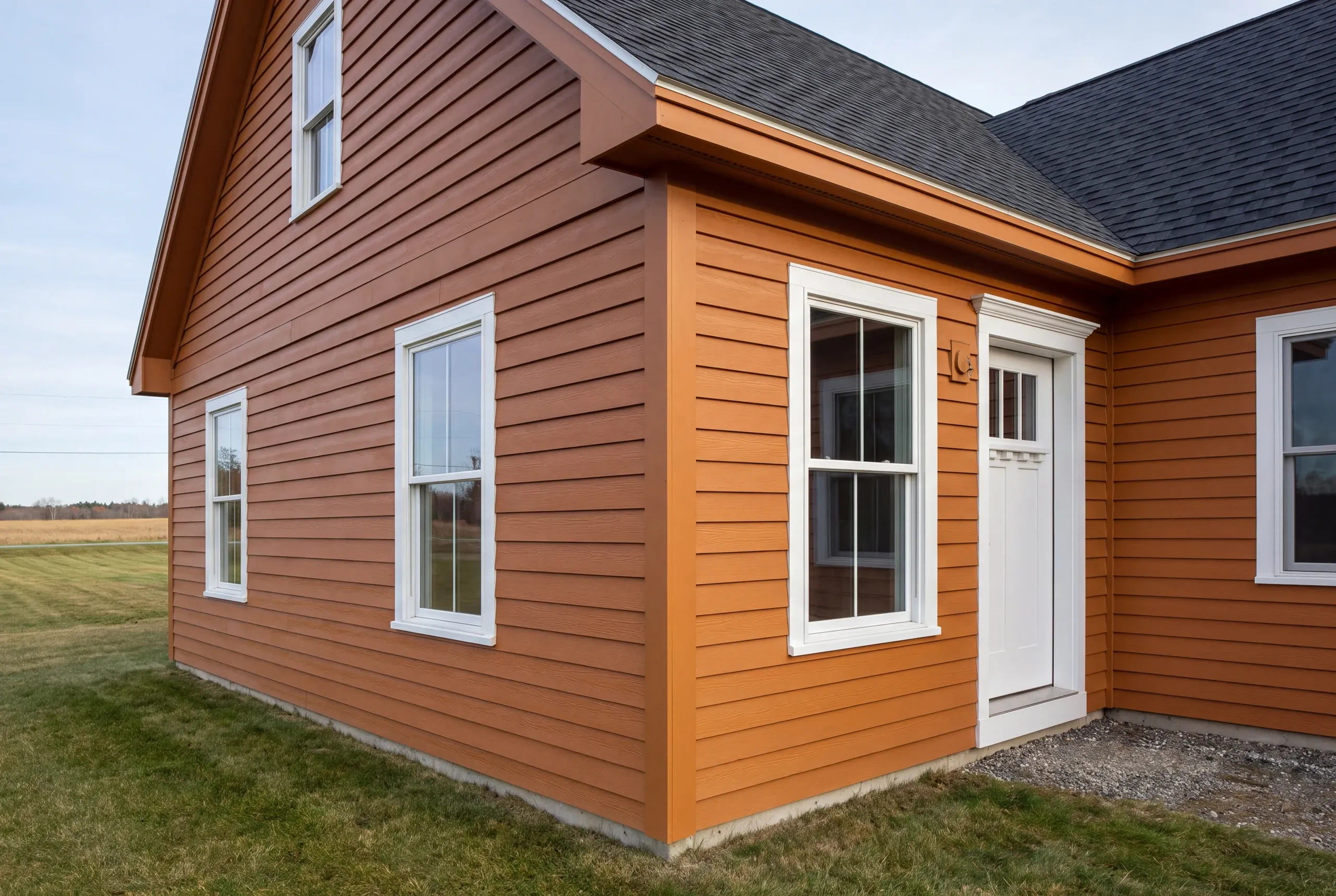 Material delivery at the end of a long Vassalboro driveway