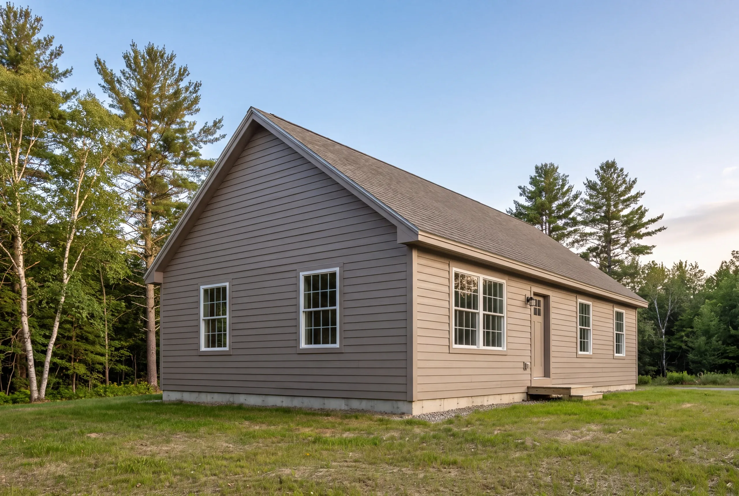 Finished siding on a rural Vienna house