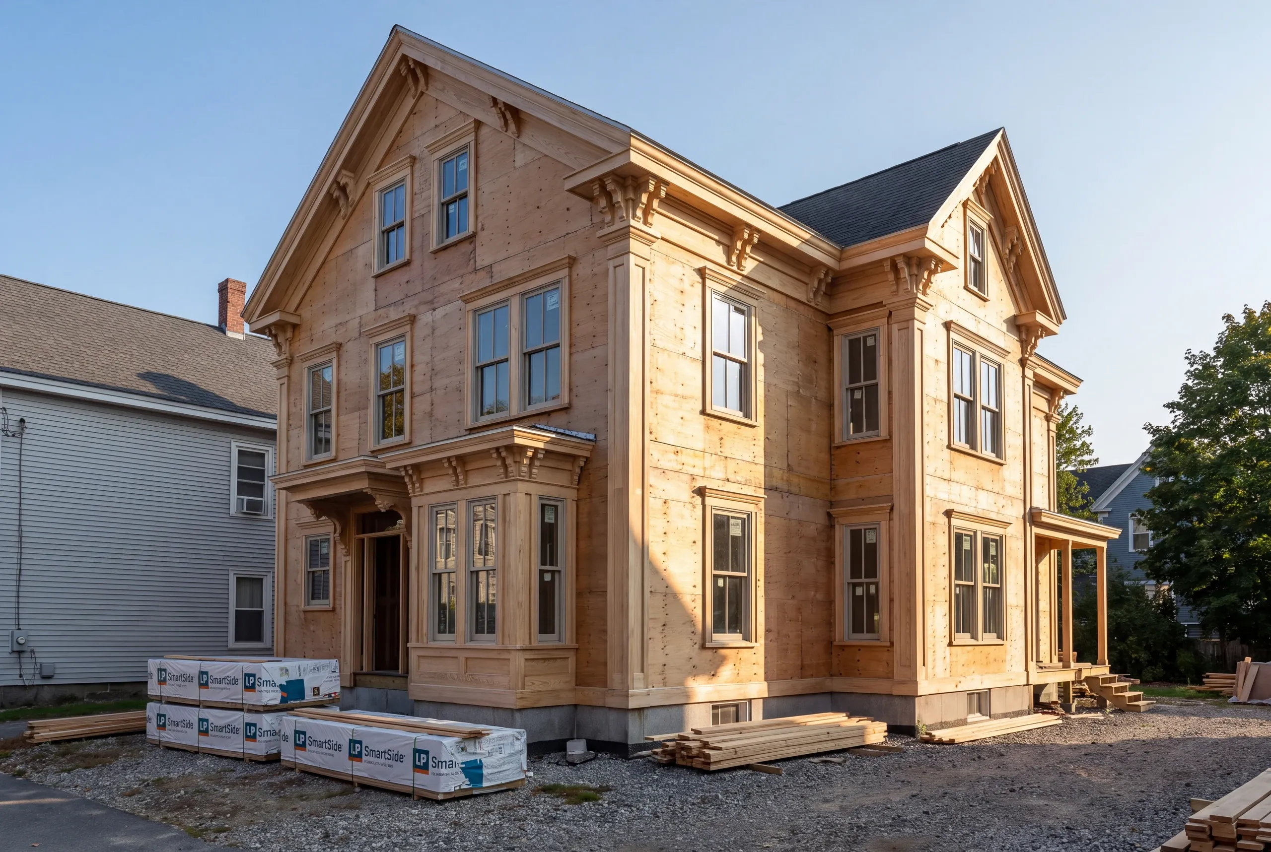 Decorative trim being replicated on a Waterville historic home