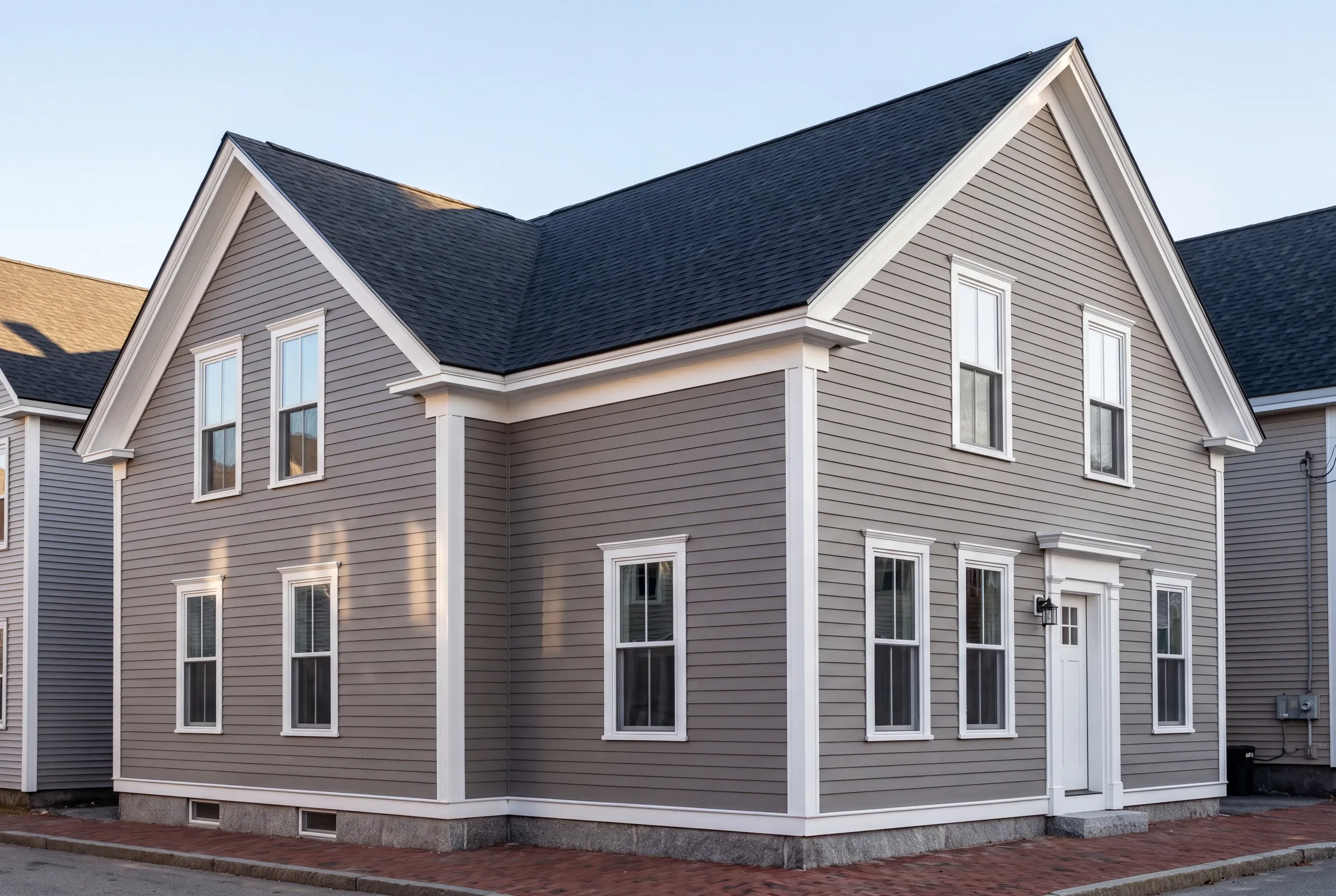 Finished siding on a Waterville Victorian near Colby