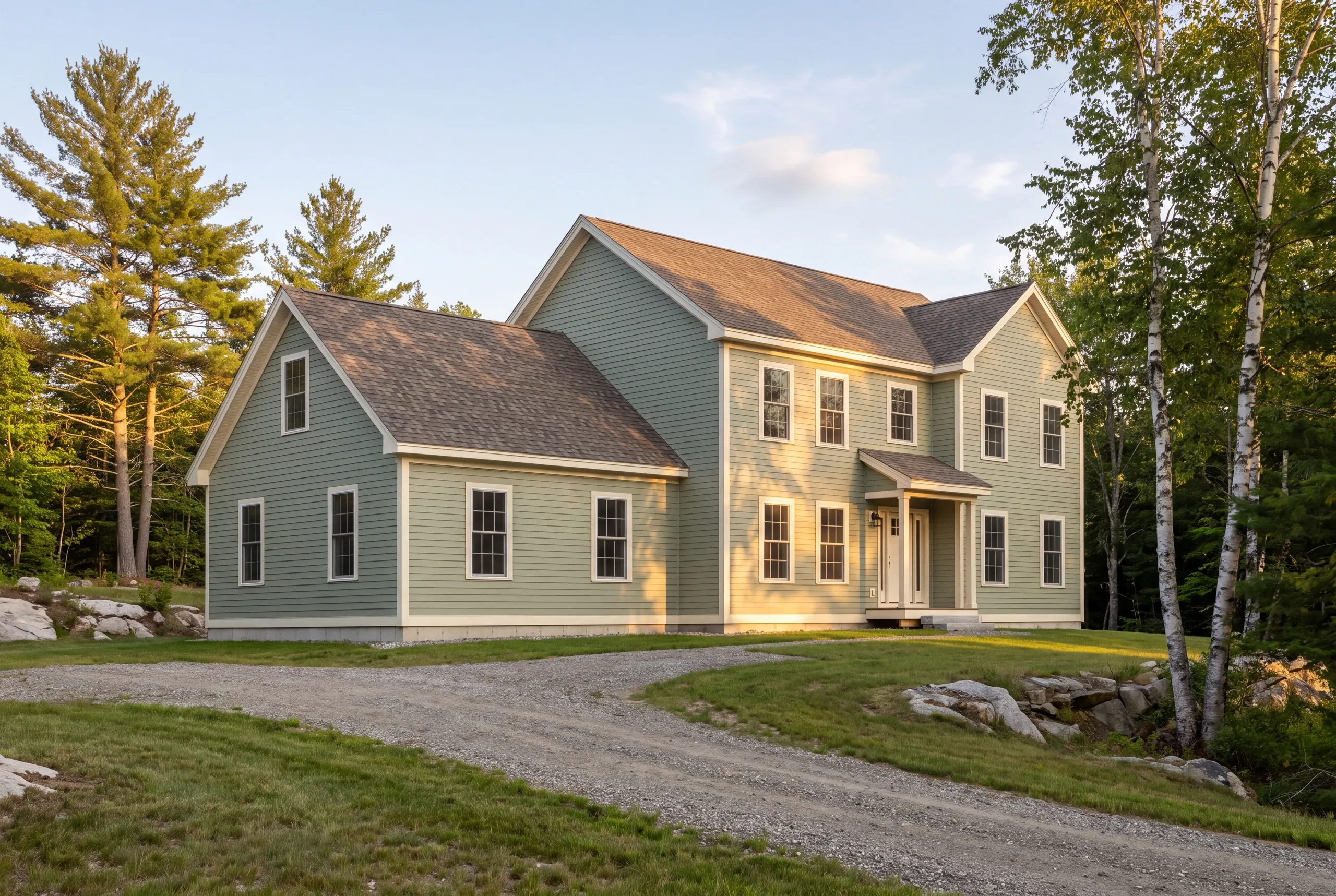 Vinyl siding going on a Windsor farmhouse