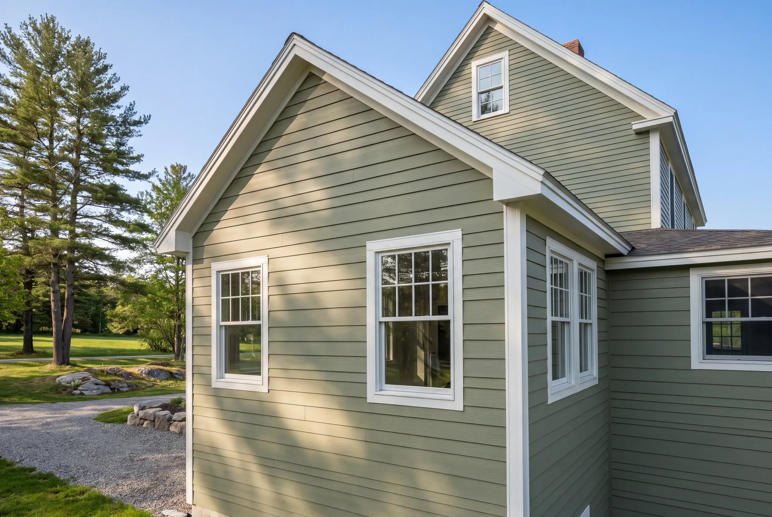 House wrap on a Windsor home before siding